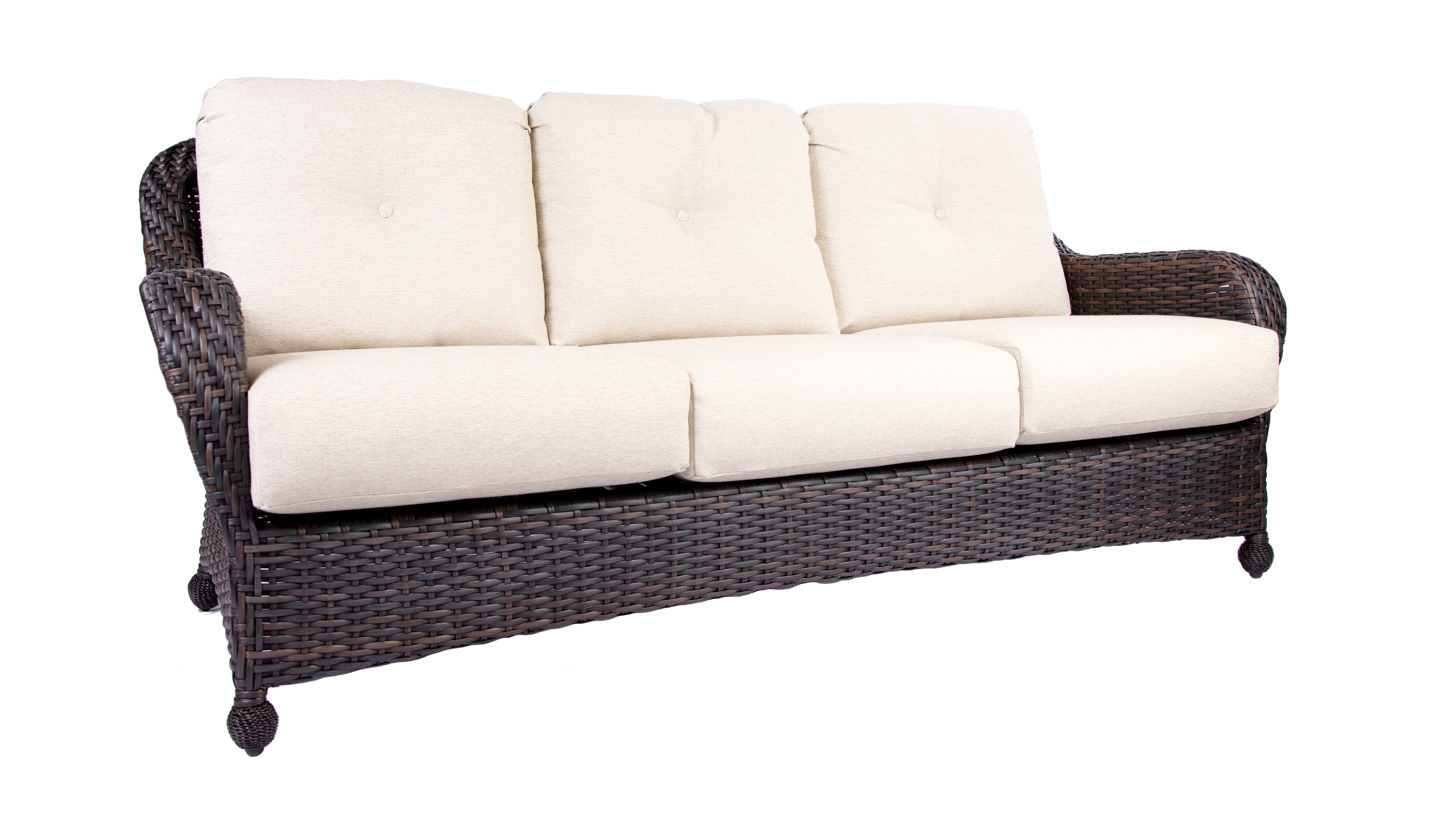 Sands Cushion Synthetic Wicker Sofa