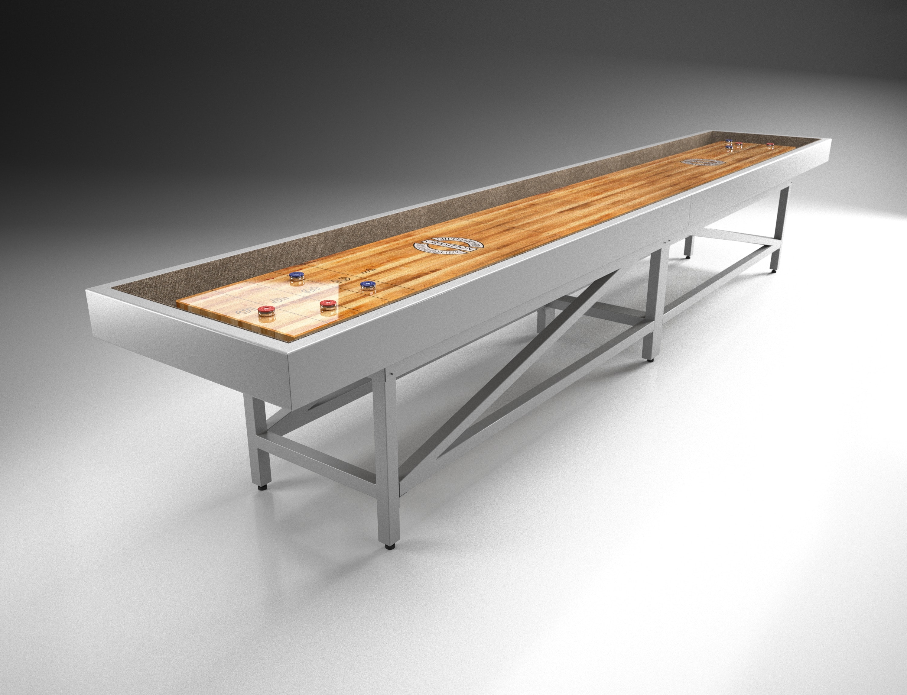 Champion Shuffleboard Shuffleboard Sheffield Metal Outdoor 14 Foot Shuffleboard