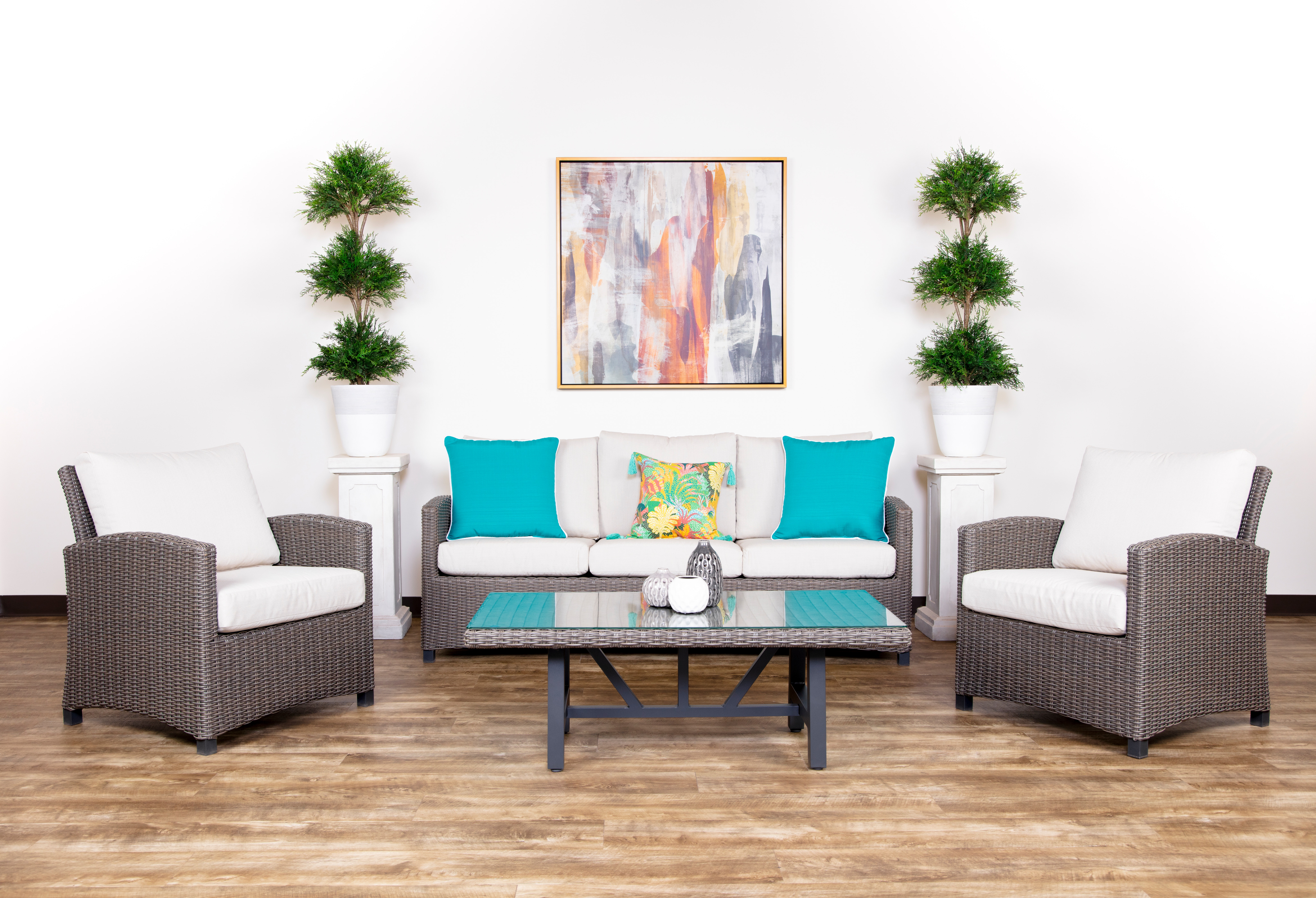 American Home Deep Seating Set Sky 4pc Deep Seating Set