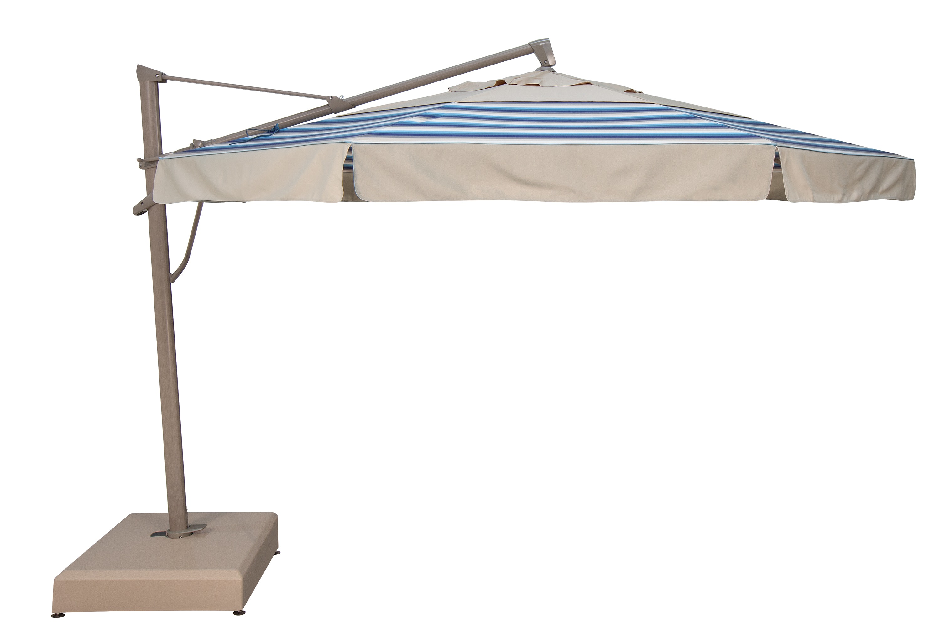 Treasure Garden Umbrella Cantilever Plus Umbrella 13 Foot Octagon with Valance