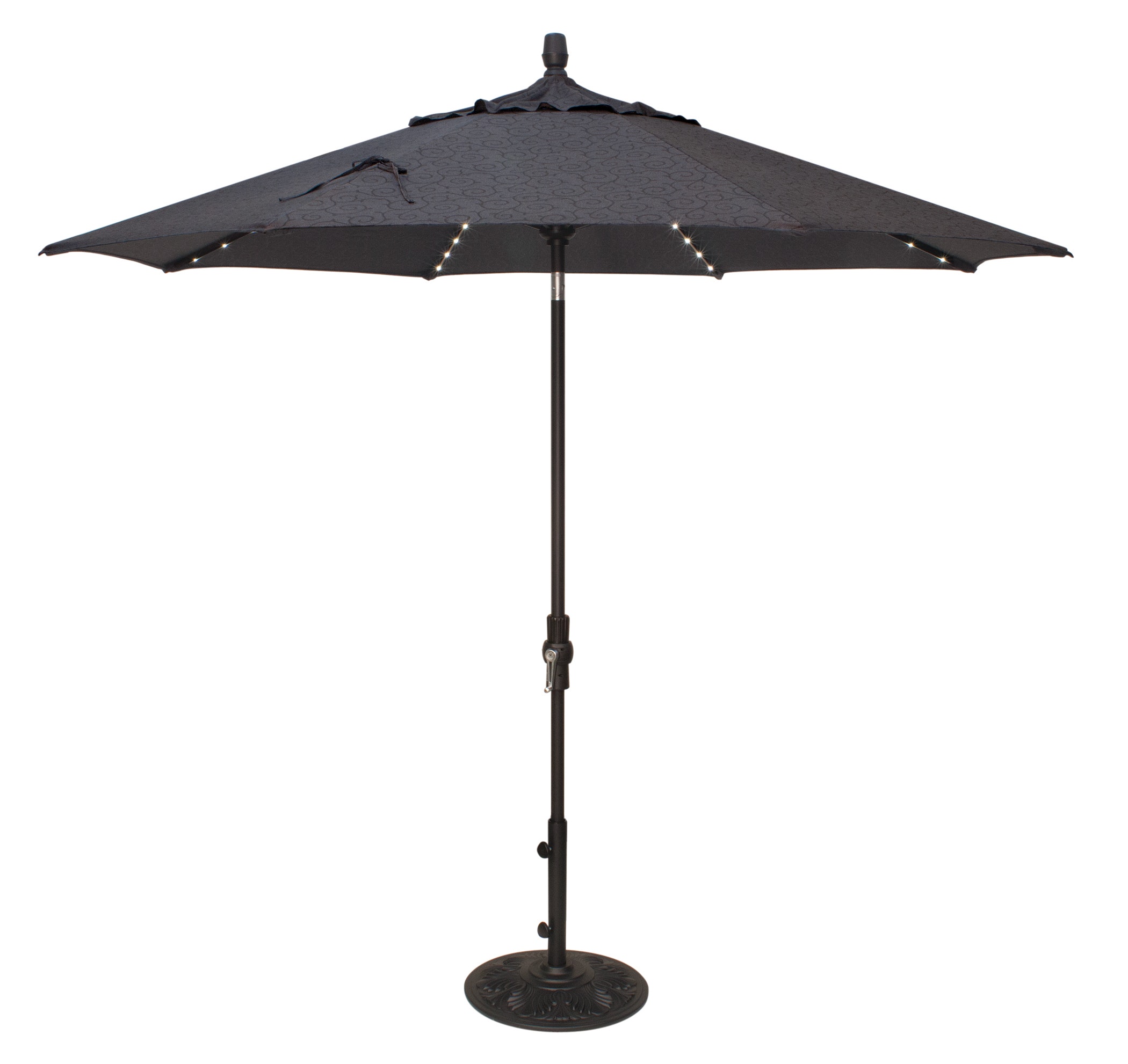 Treasure Garden Umbrella Starlux 9 Foot Collar Tilt Umbrella Single Wind Vent
