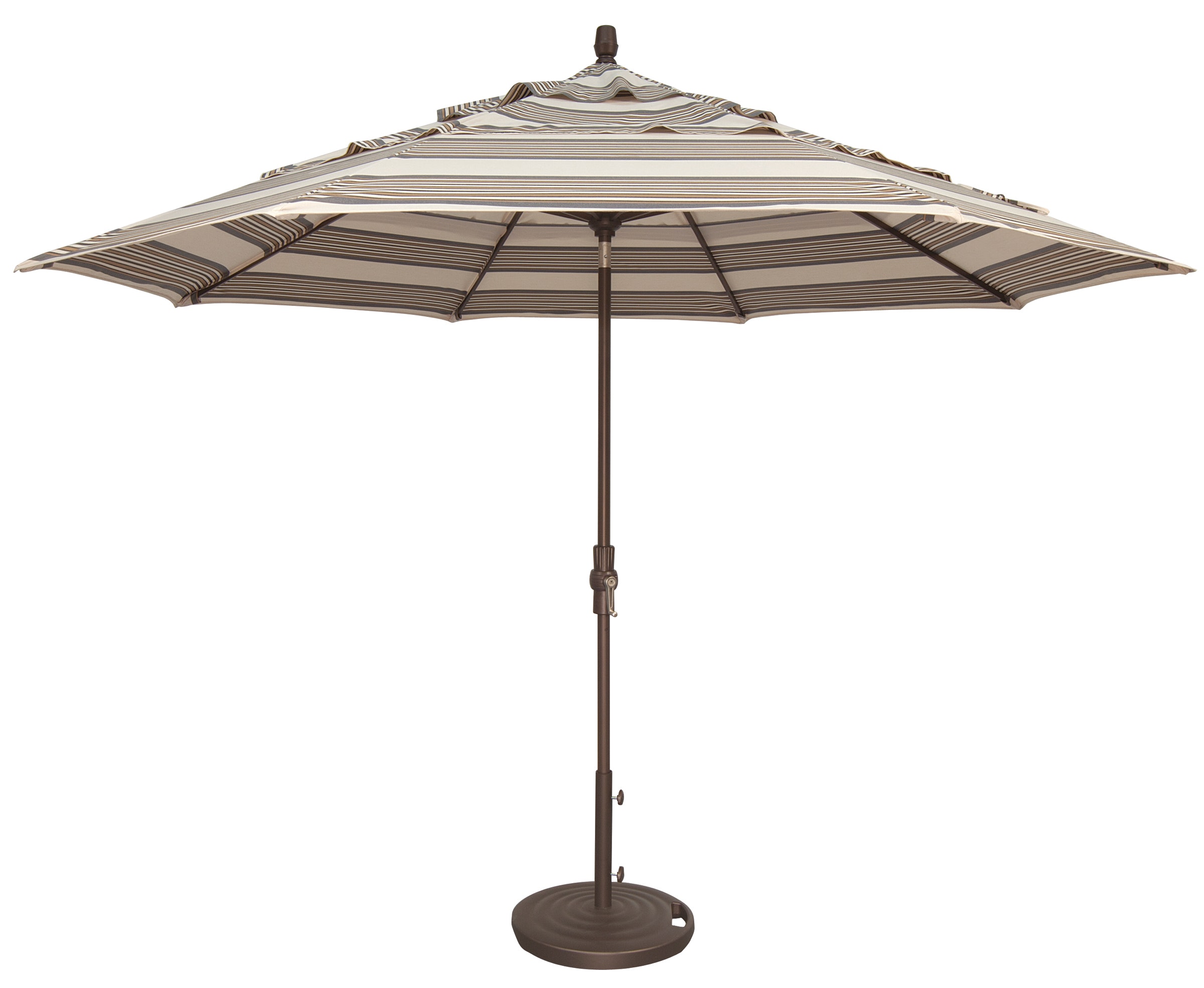 Treasure Garden Umbrella 11 Foot Collar Tilt Umbrella Double Wind Vent