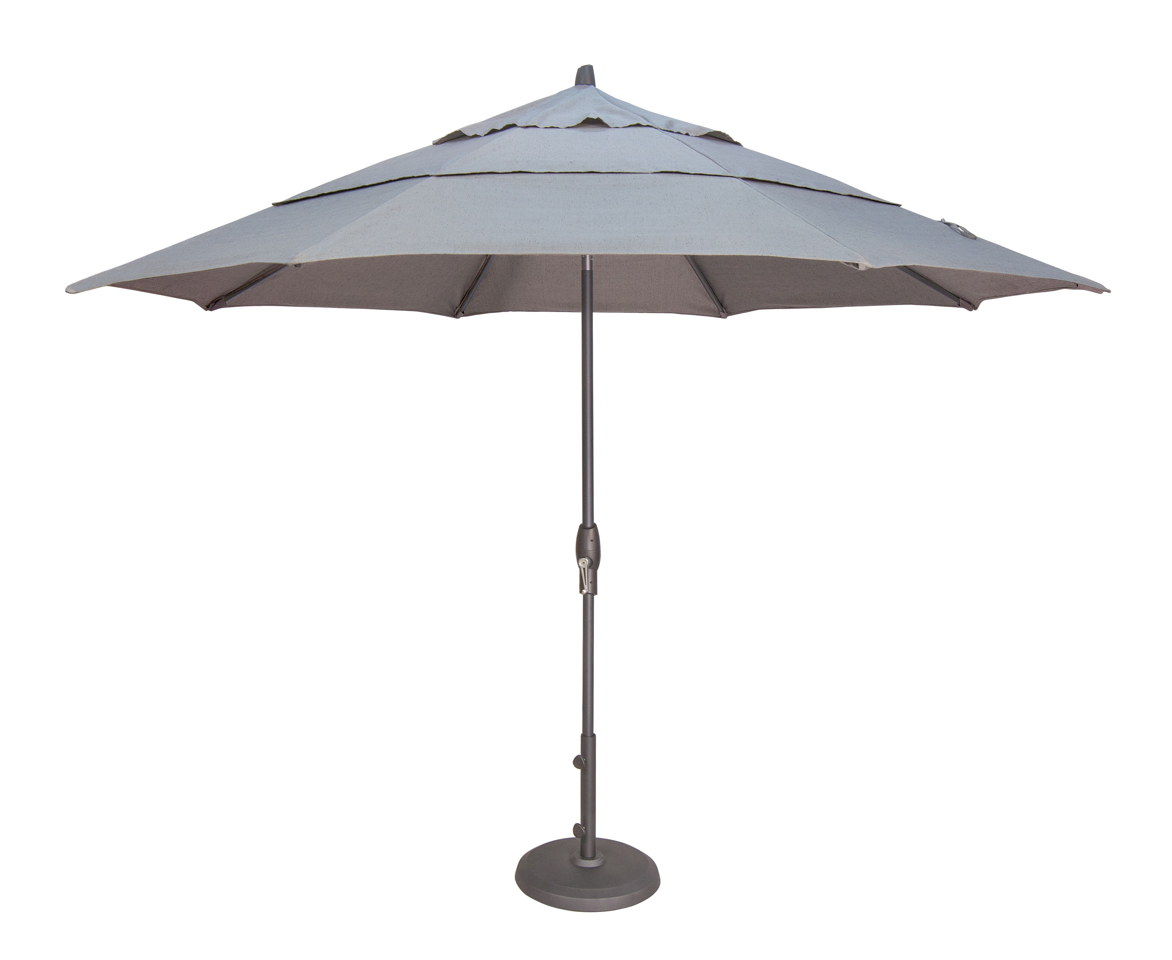 Treasure Garden Umbrella 11 Foot Auto Tilt Umbrella Double Wind Vent