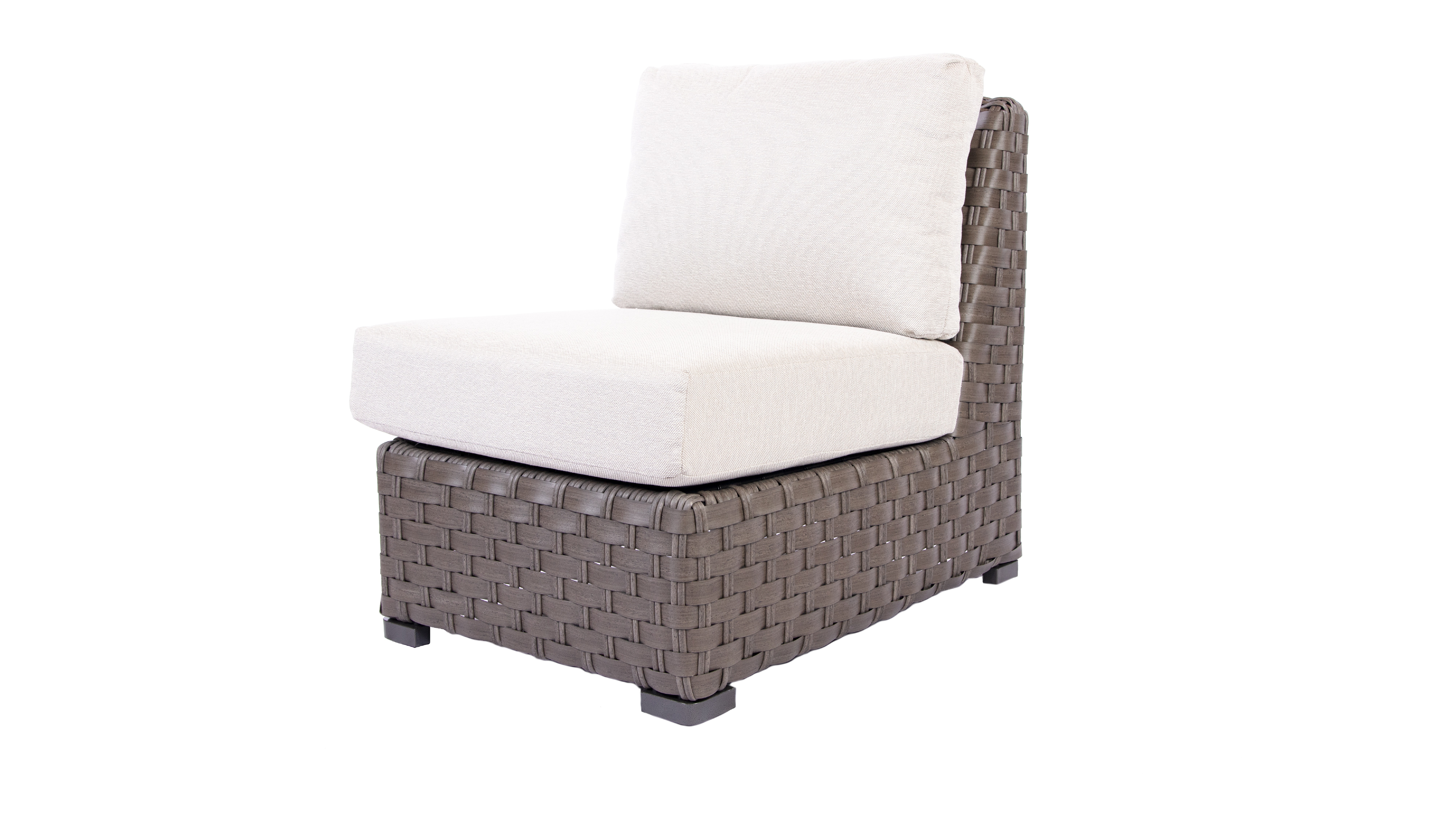 Twilight Cushion Synthetic Wicker Armless Unit