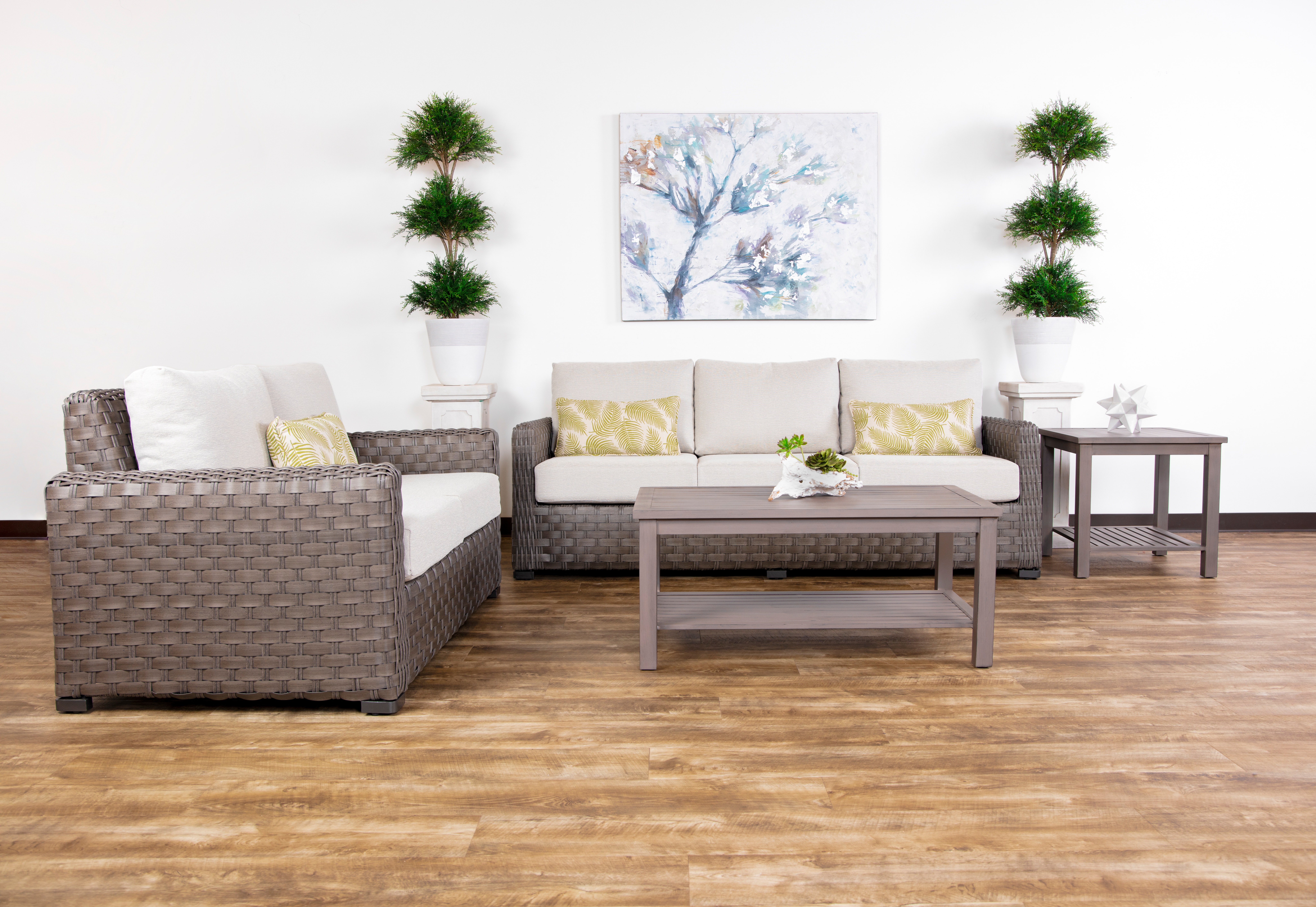 American Home Deep Seating Set Twilight 4pc Synthetic Wicker Deep Seating Set