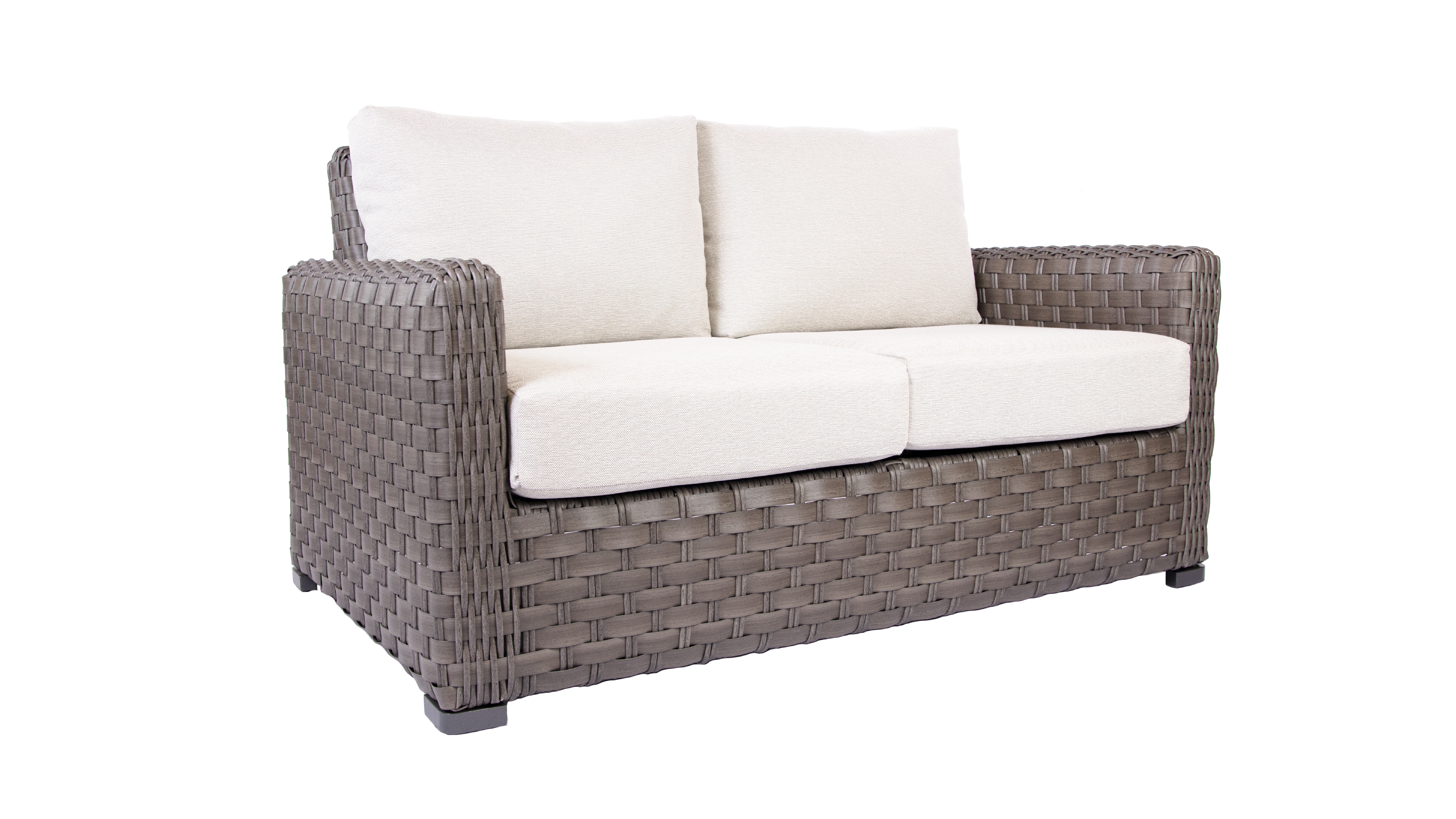 Twilight Cushion Synthetic Wicker Loveseat