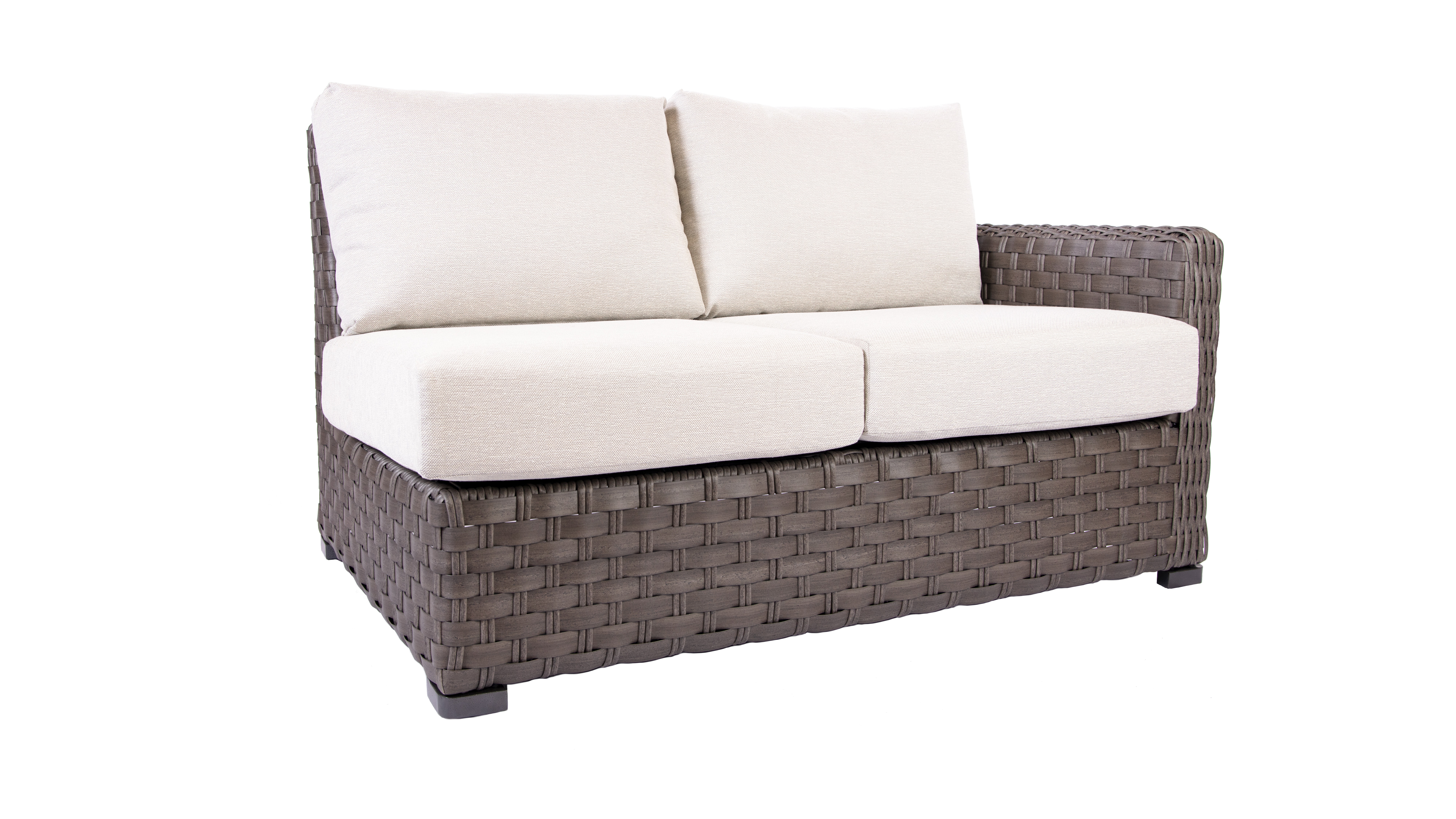 Twilight Cushion Synthetic Wicker Right Arm Loveseat