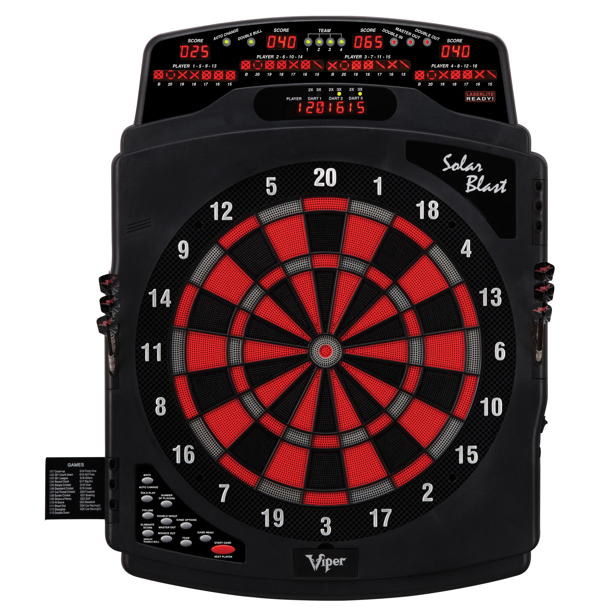 GLD Electronic Dart Board Solar Blast