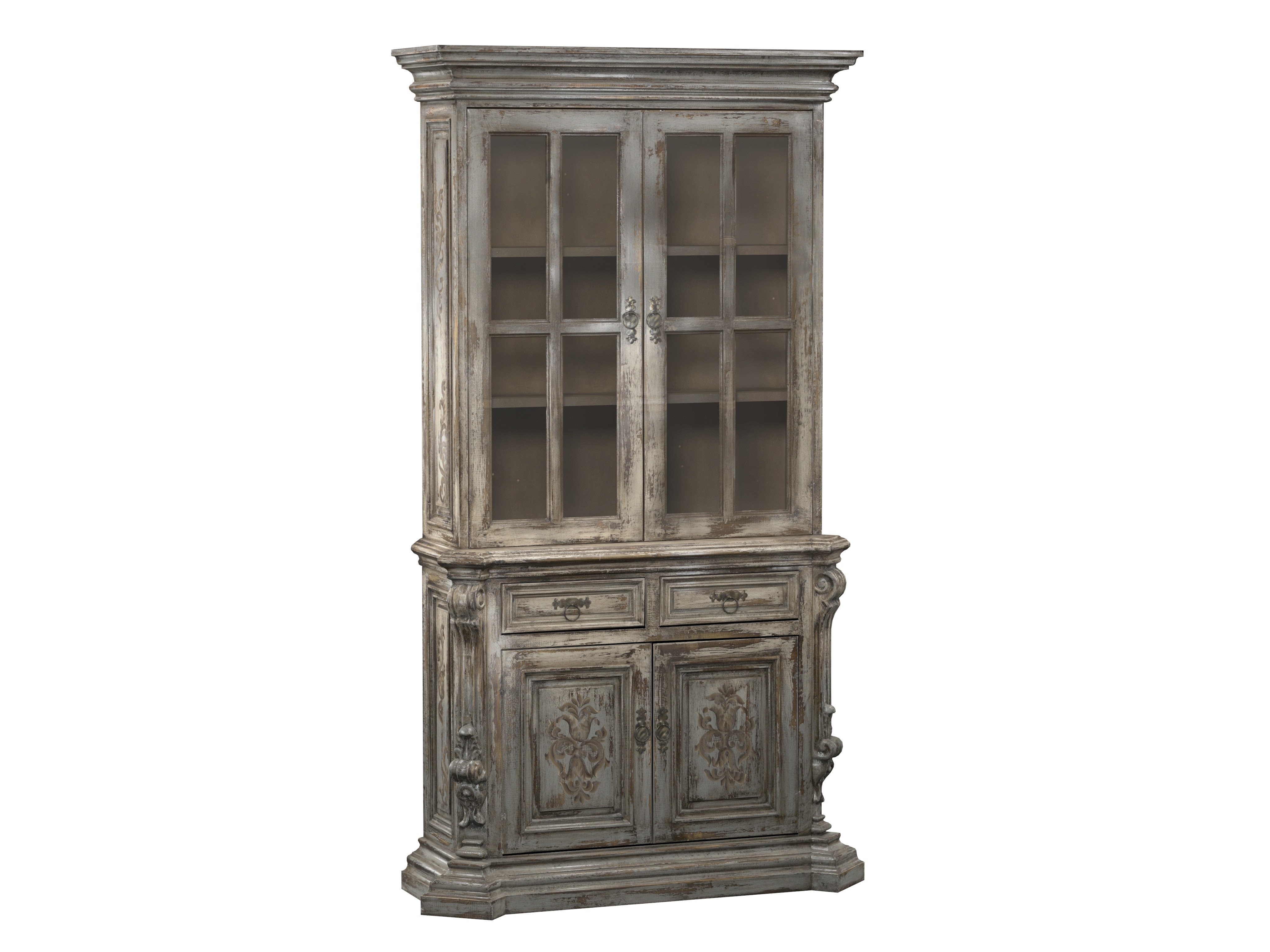 MicroD Weathered China Cabinet Vue360-3
