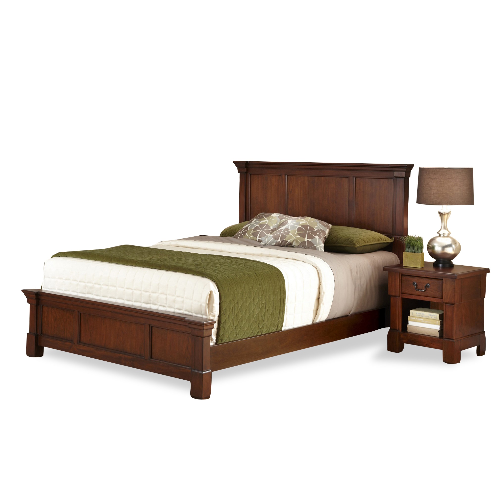 homestyles Queen Bed and Nightstand 5520-5019