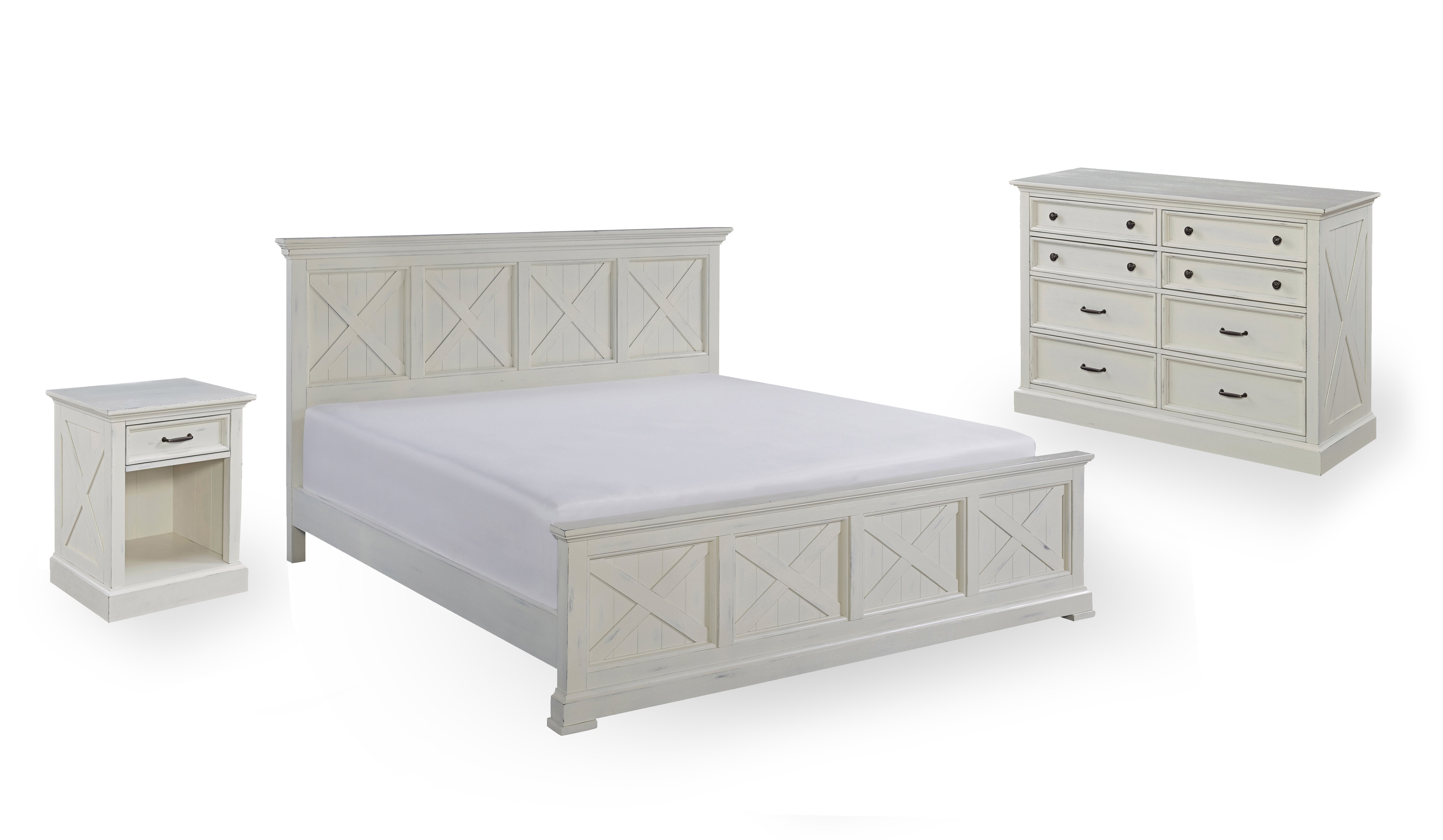homestyles King Bed, Nightstand and Chest 5523-6021