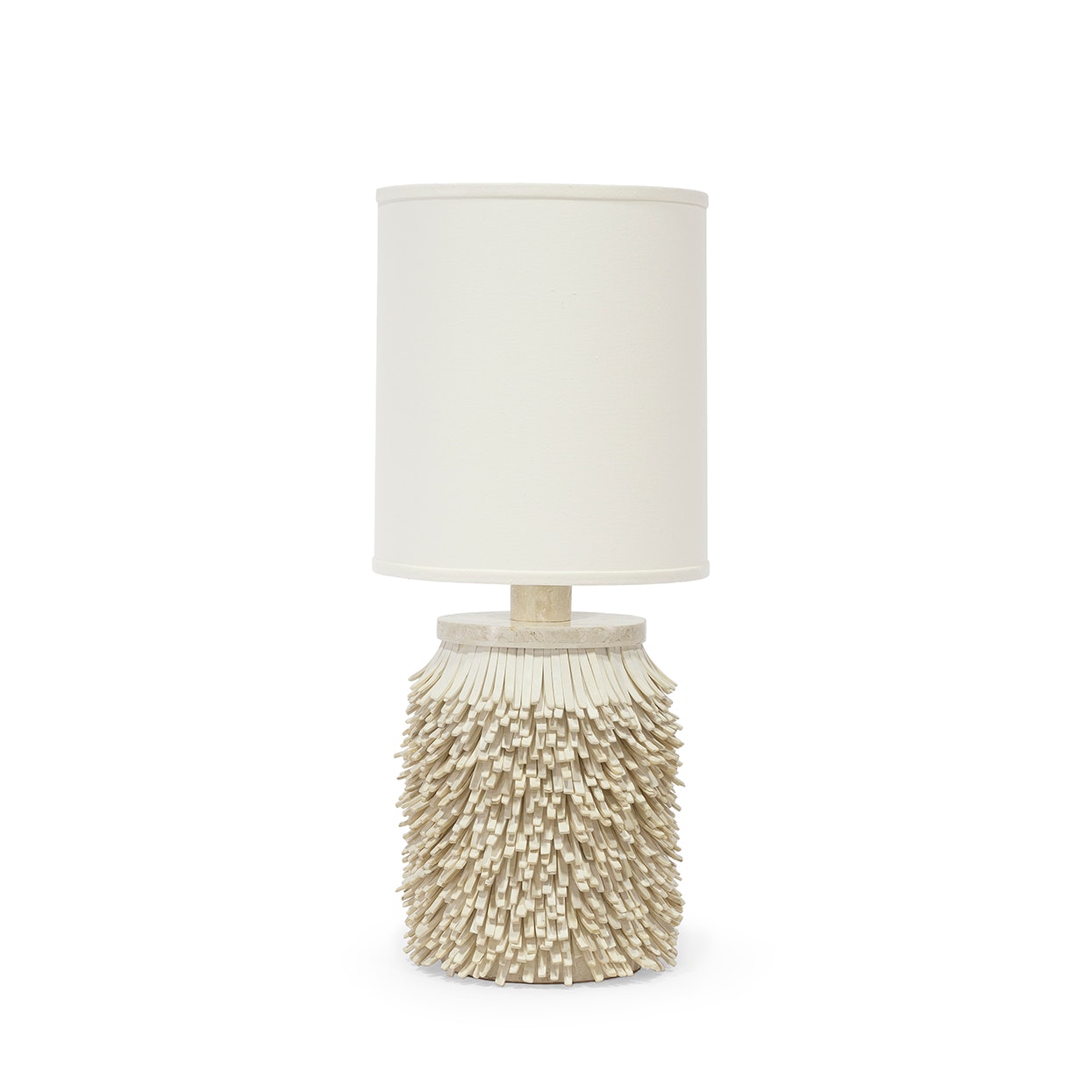 Palecek COLETTE TABLE LAMP, WHITE 2037-55