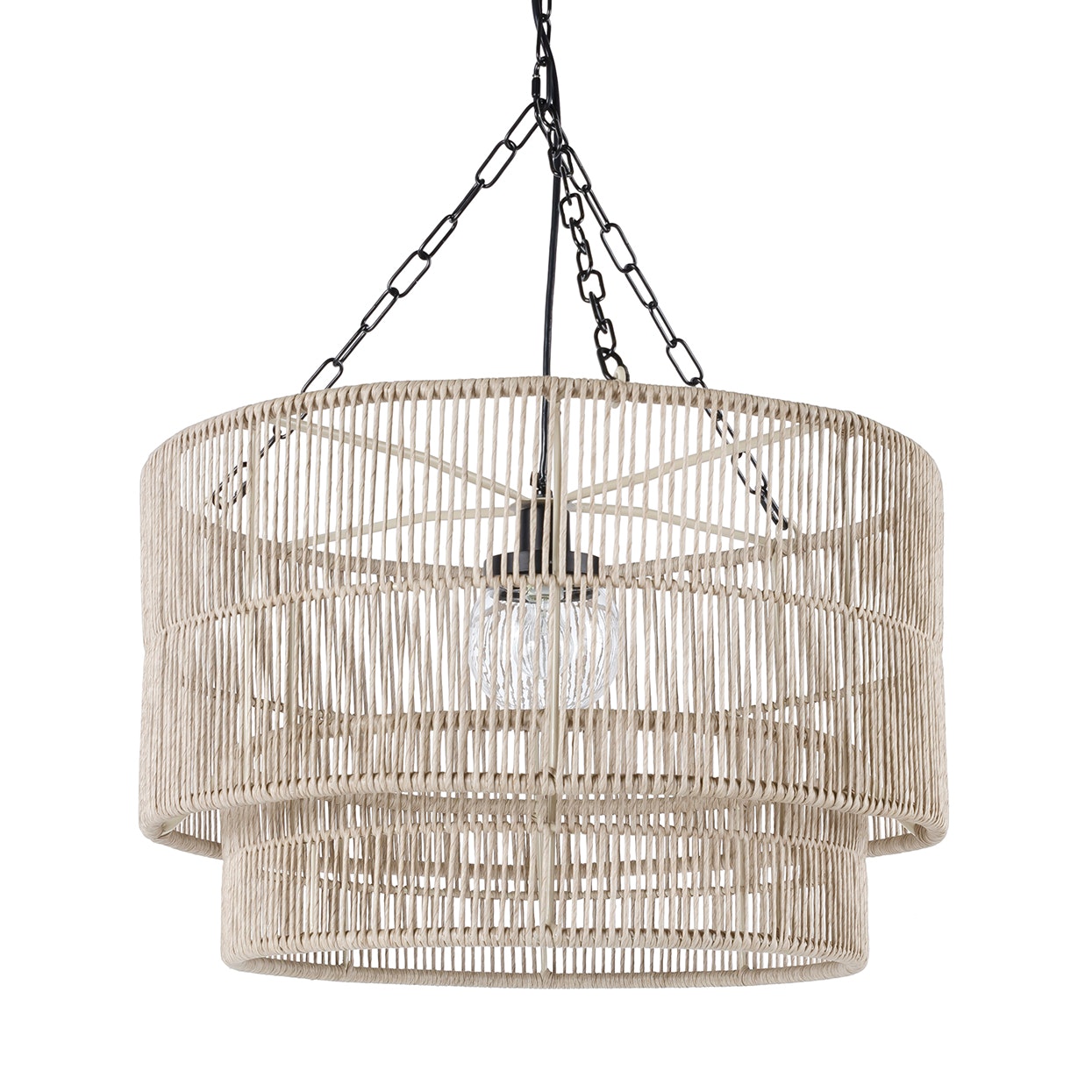 Palecek TANNER OUTDOOR PENDANT DRUM NATURAL 2046-79