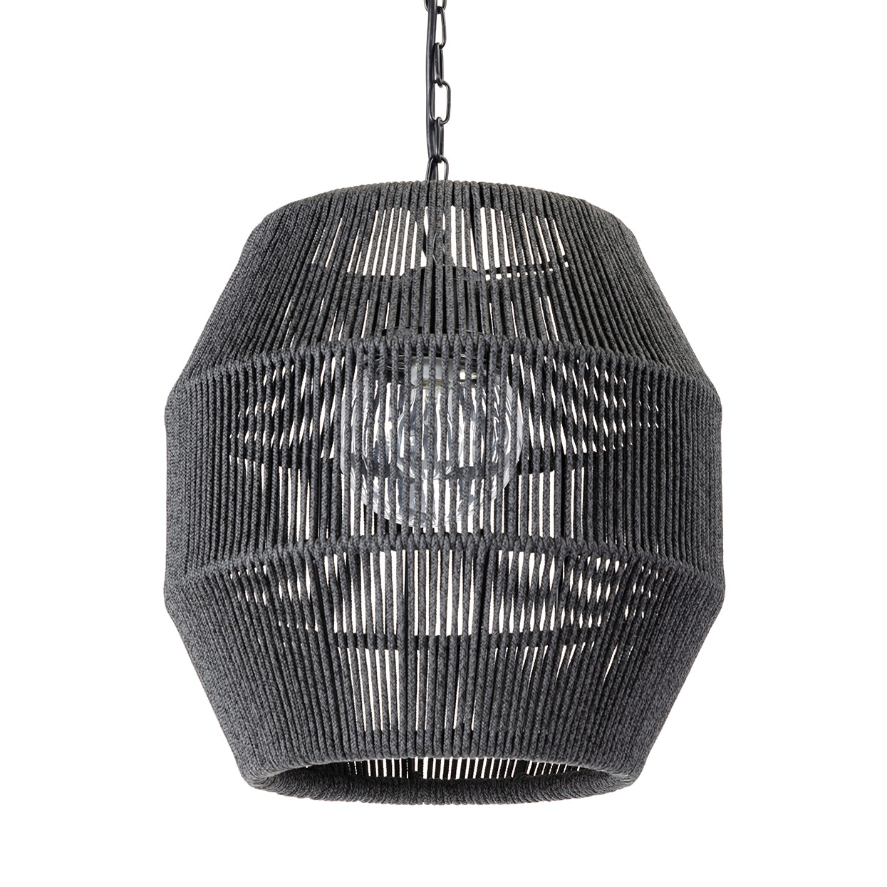 Palecek TANNER OUTDOOR PENDANT GLOBE BLACK 2049-79