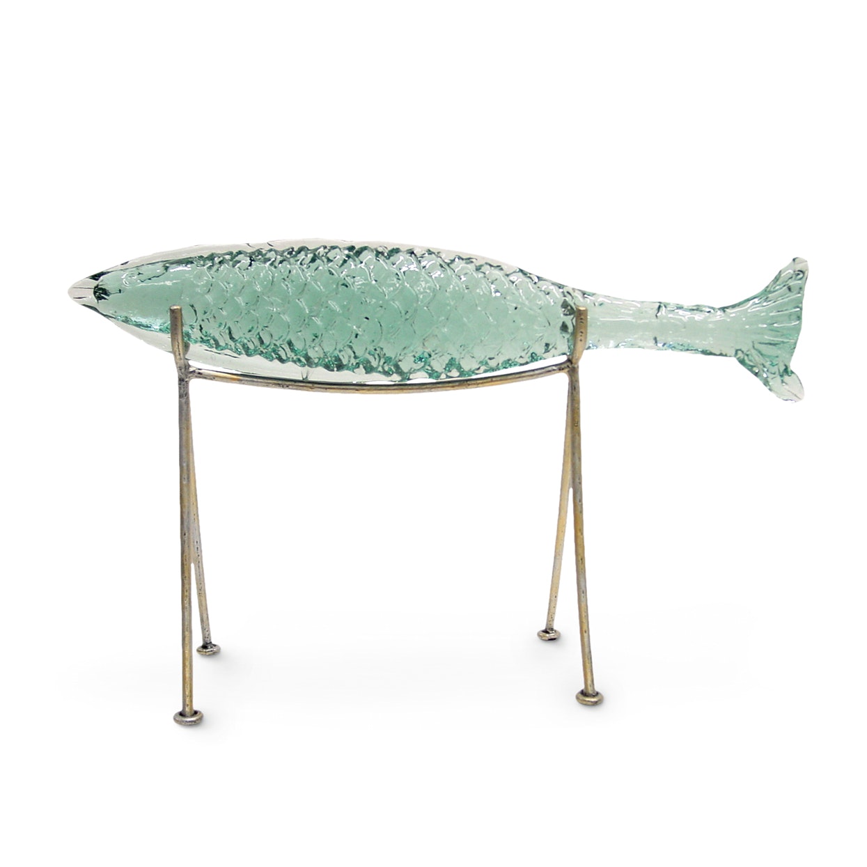 Palecek GLASS SAKANA FISH ON STAND LARGE 2084-79