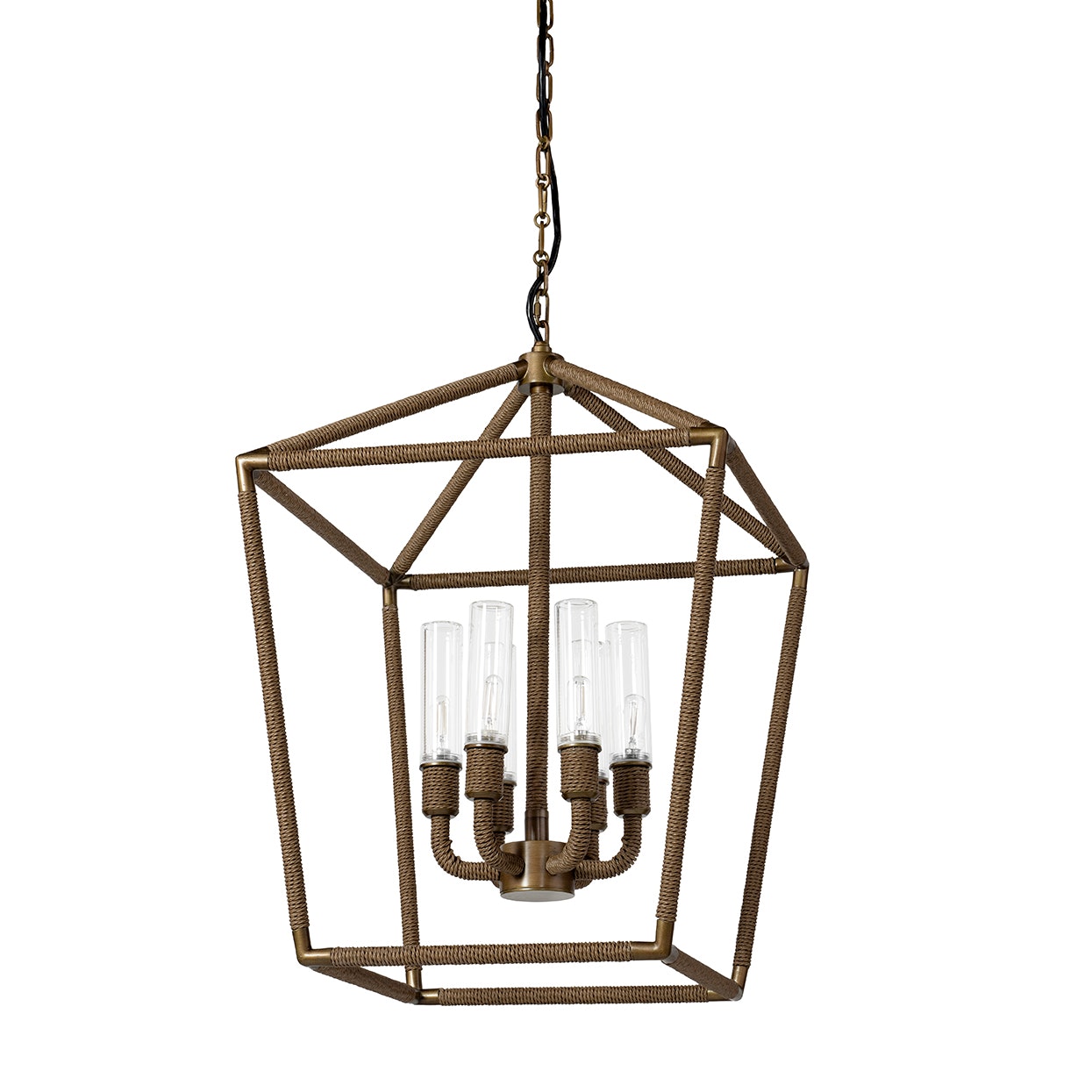 Palecek HOLLISTER OUTDOOR CHANDELIER, LARGE, NATURAL 2100-79