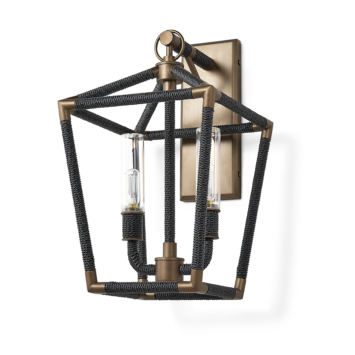 Palecek HOLLISTER OUTDOOR SCONCE, MEDIUM, BLACK 2111-10