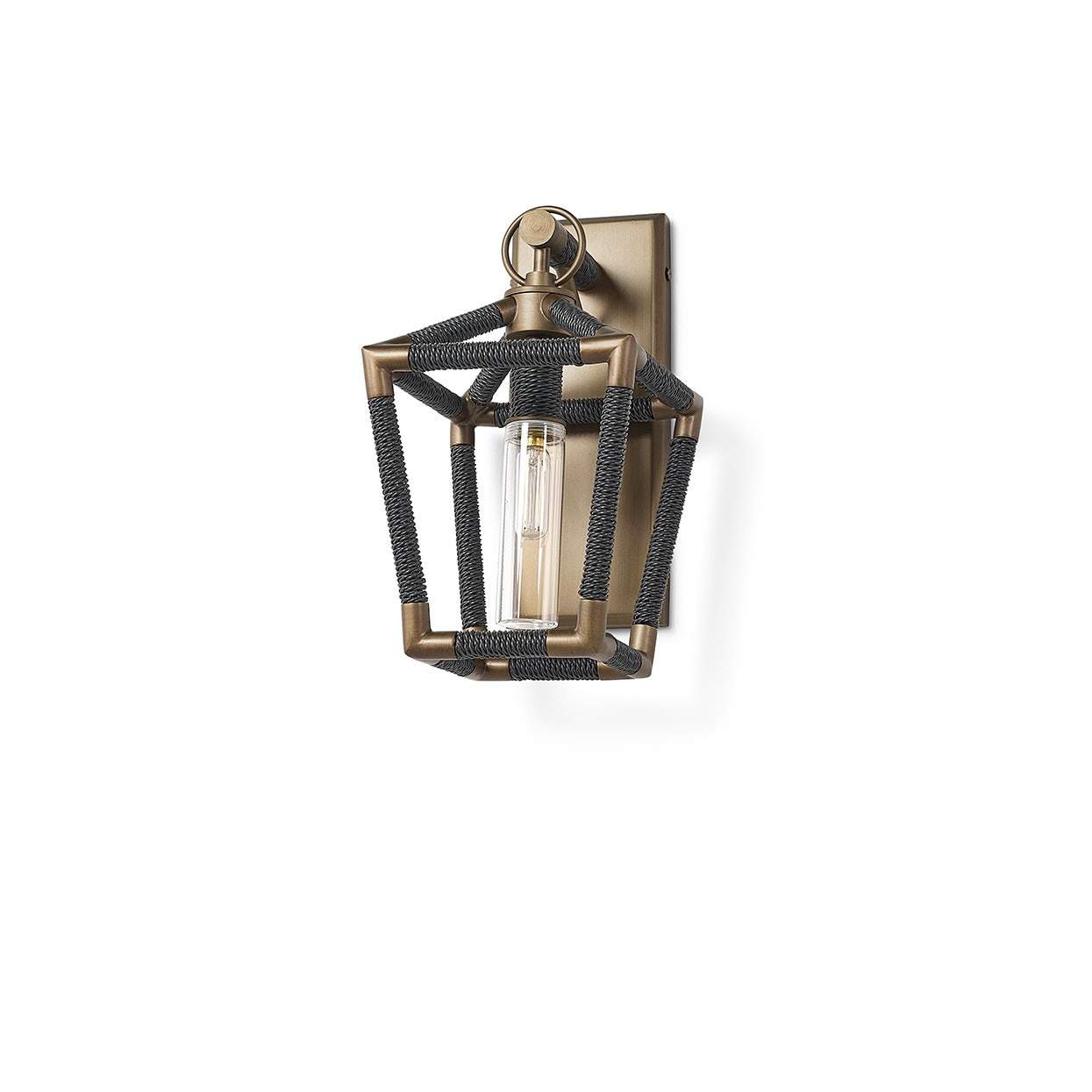 Palecek HOLLISTER OUTDOOR SCONCE SMALL, BLACK 2207-10
