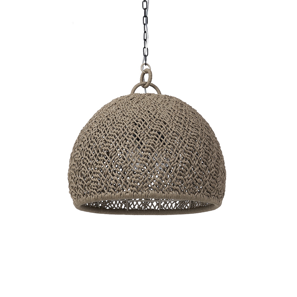 Palecek JENSON OUTDOOR CHANDELIER, SMALL, BROWN 2264-30