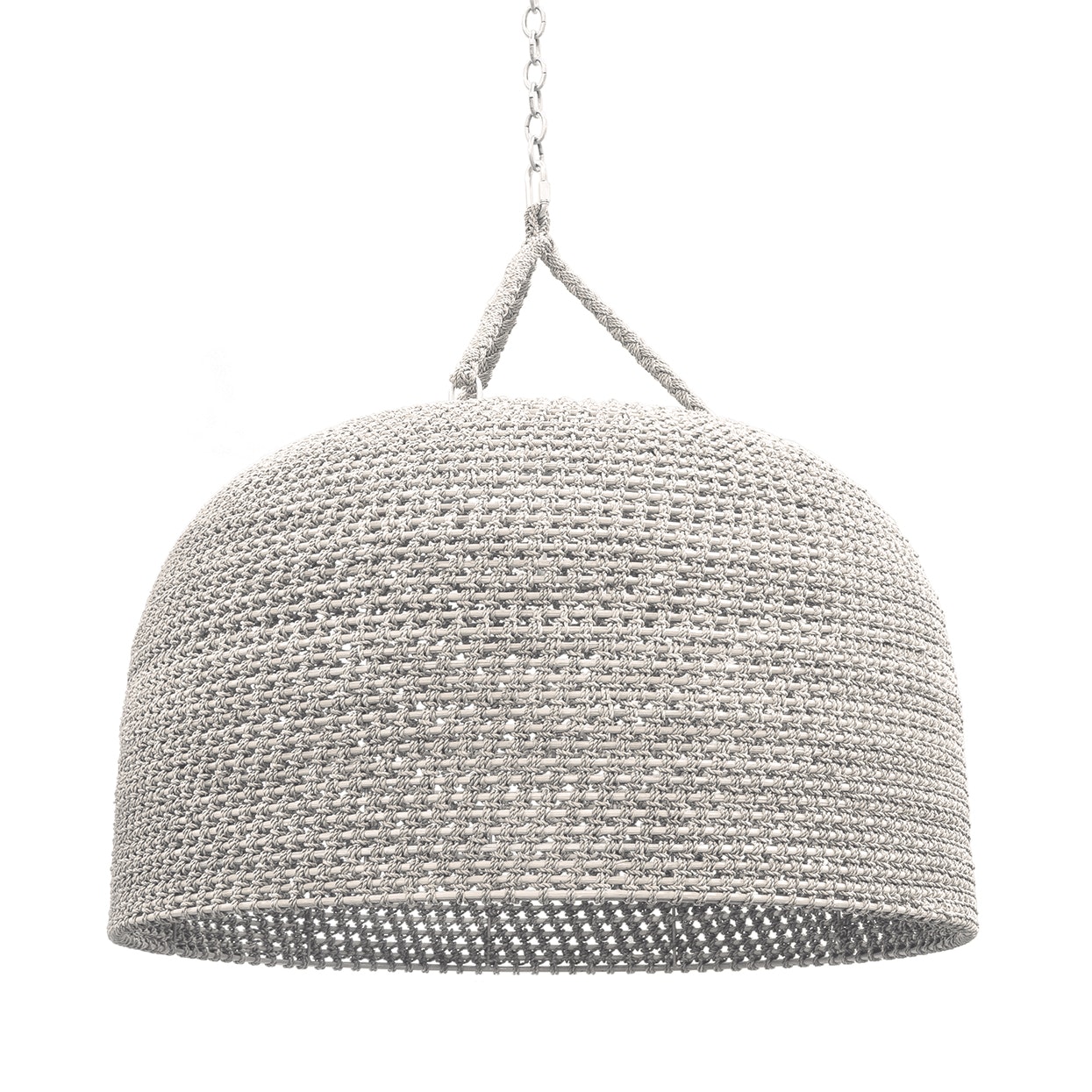 Palecek GREEN OAKS OVERSIZED PENDANT WHITE SAND 2411-03