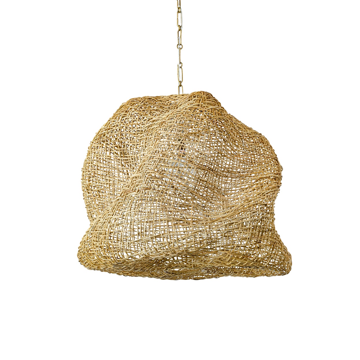 Palecek ANDORRA WICKER PENDANT, LARGE NATURAL 2726-79