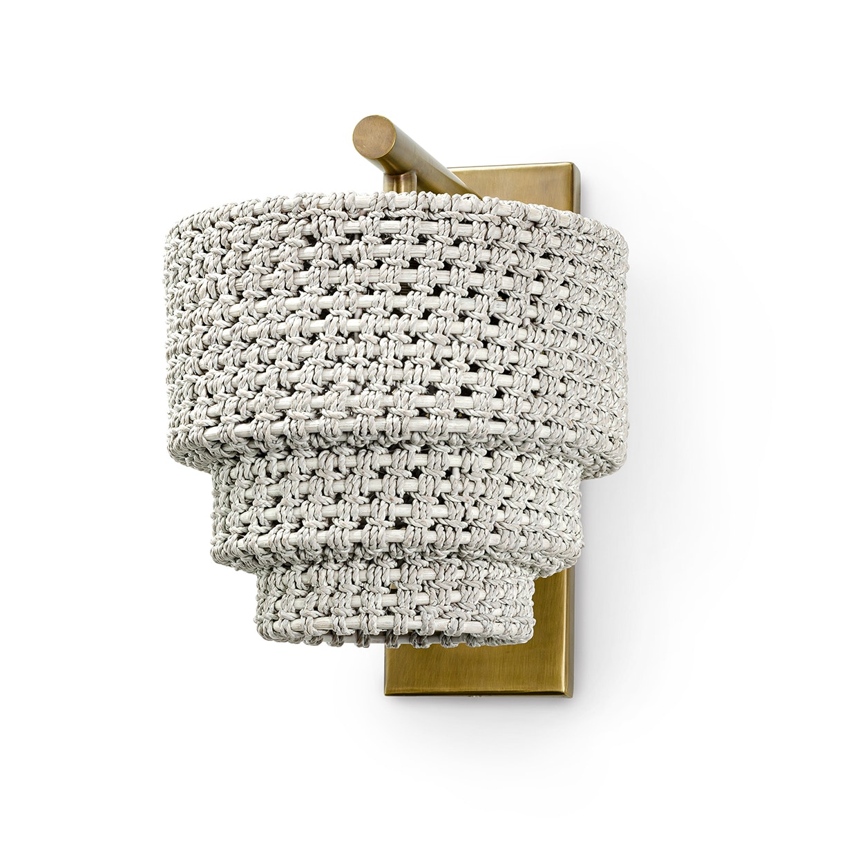 Palecek VERANDA SCONCE WHITEWASH ANTIQUE BRASS 2752-53