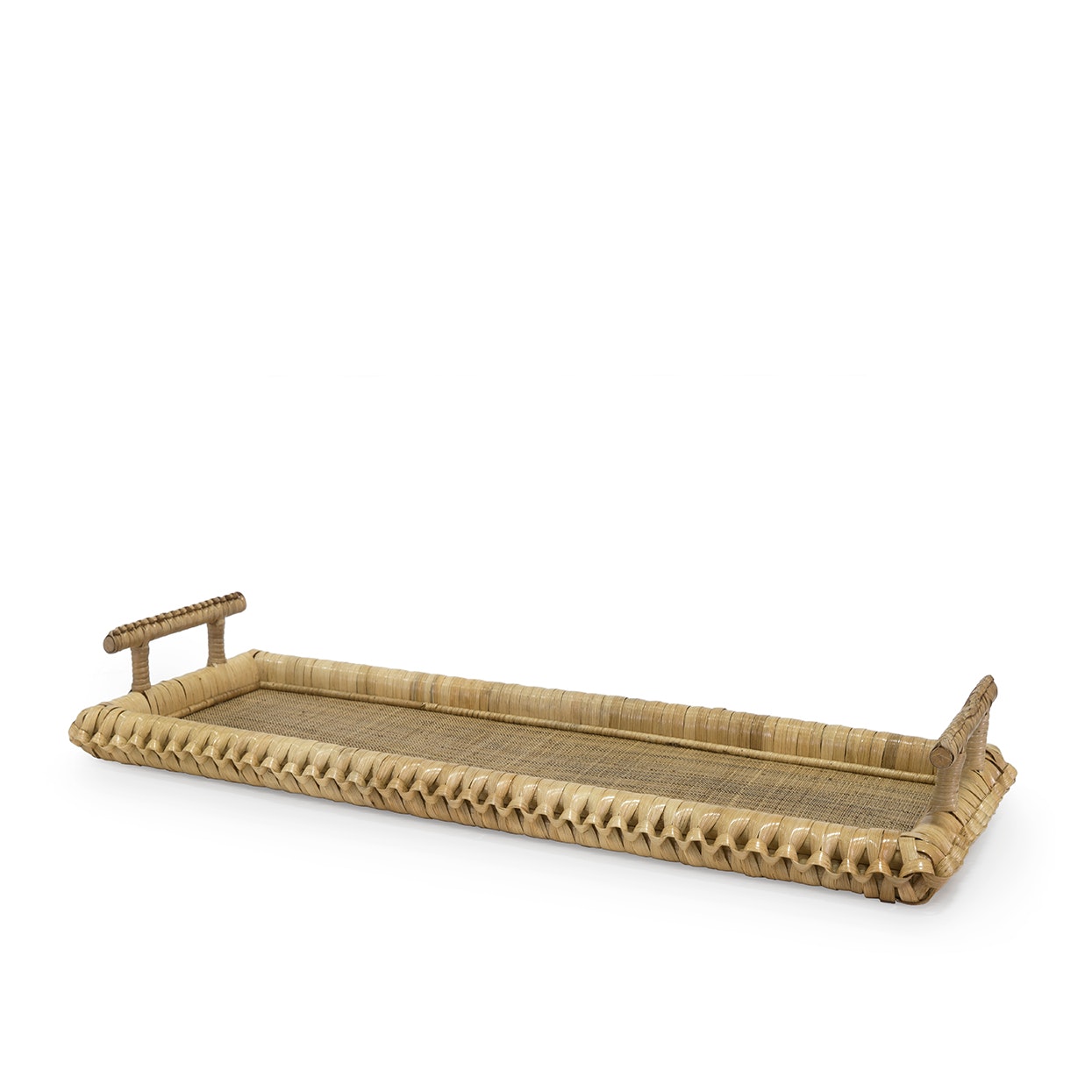 Palecek KENIS BRAIDED RECTANGLE TRAY, NATURAL 3063-01