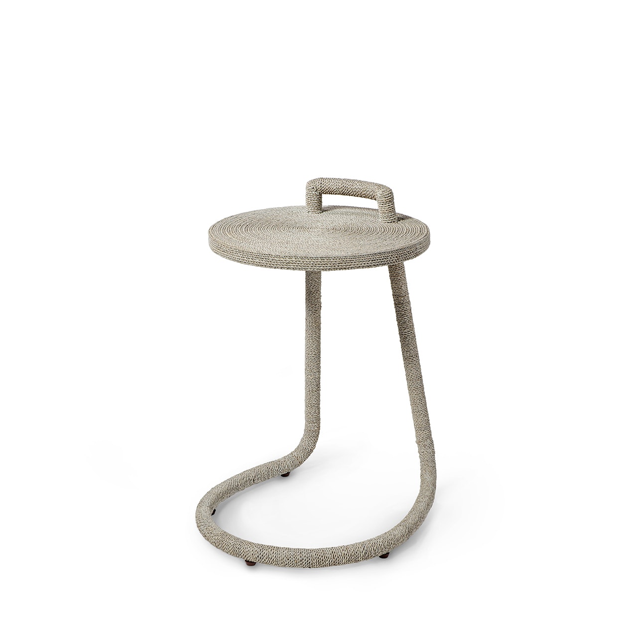 Palecek BRENNA C-SIDE TABLE, WHITE 6085-03