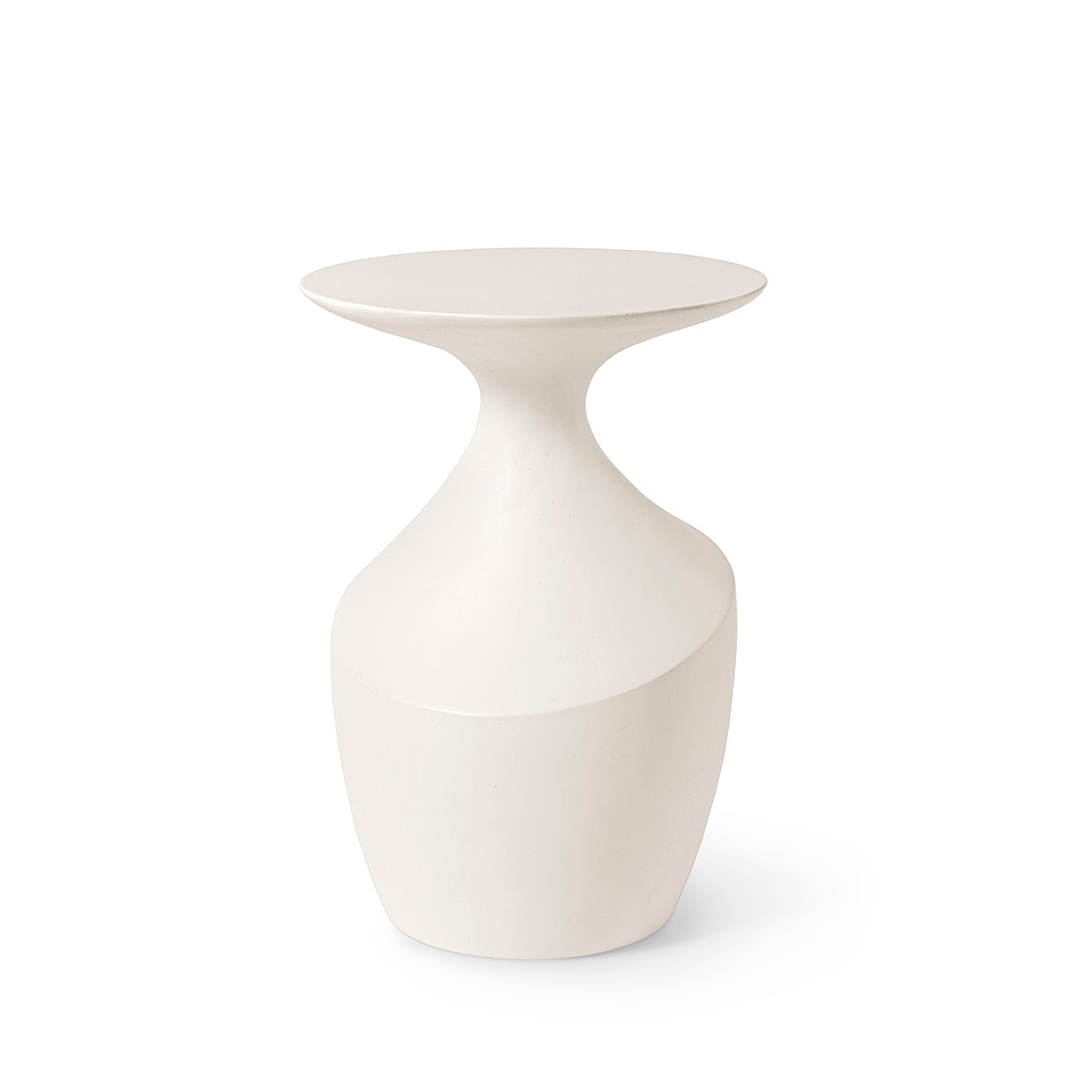 Palecek CHELSEA OUTDOOR SIDE TABLE, TALL, WHITE 6168-05