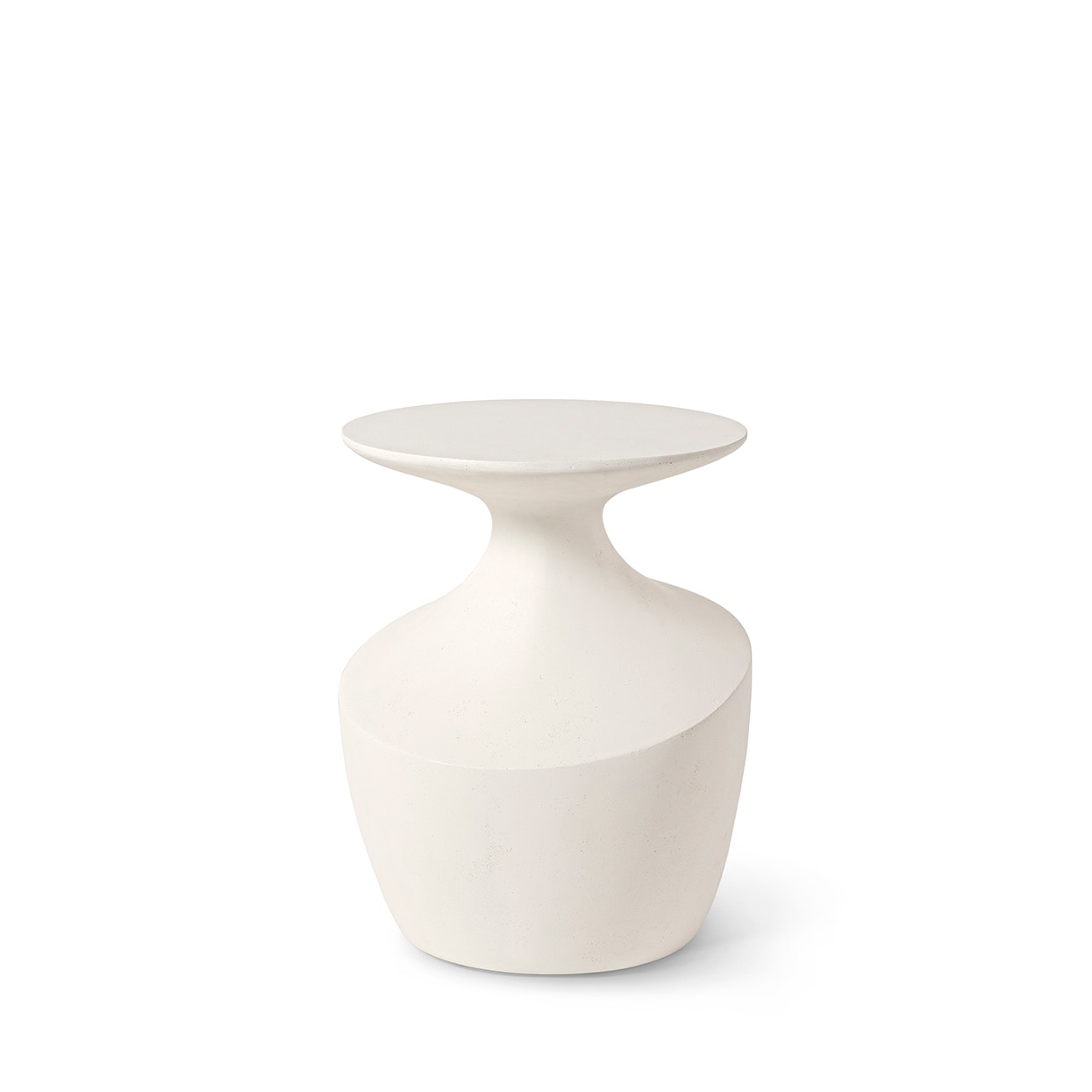 Palecek CHELSEA OUTDOOR SIDE TABLE, SHORT, WHITE 6169-05