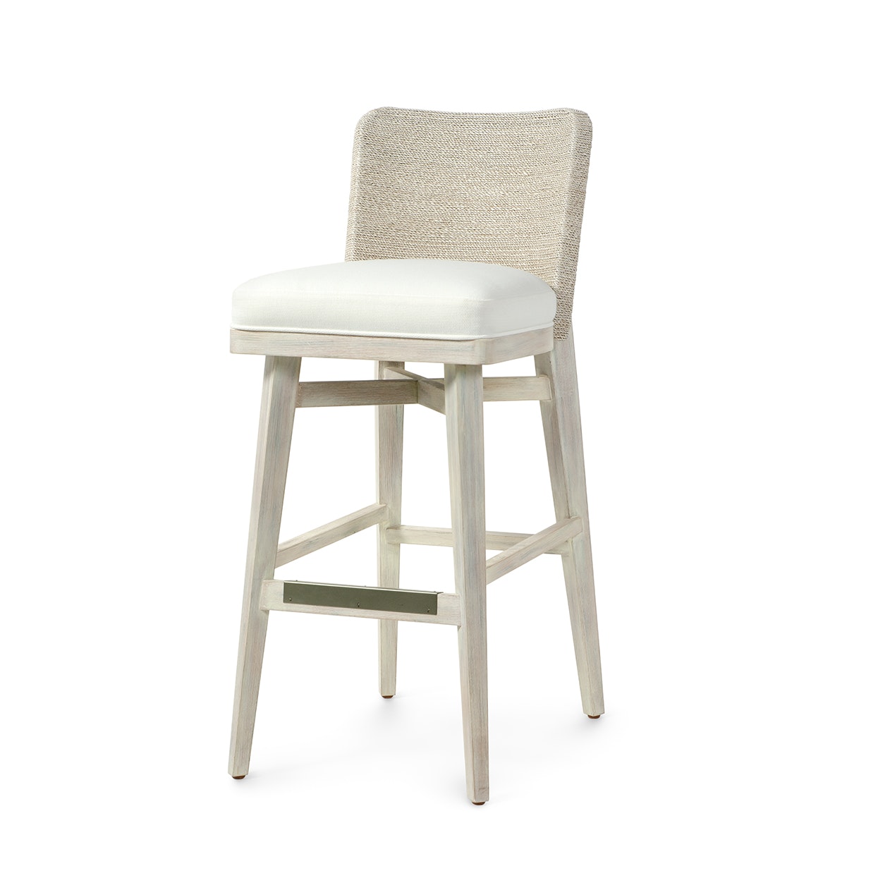 Palecek FRANCIS 30" BARSTOOL, WHITEWASH 7091-03