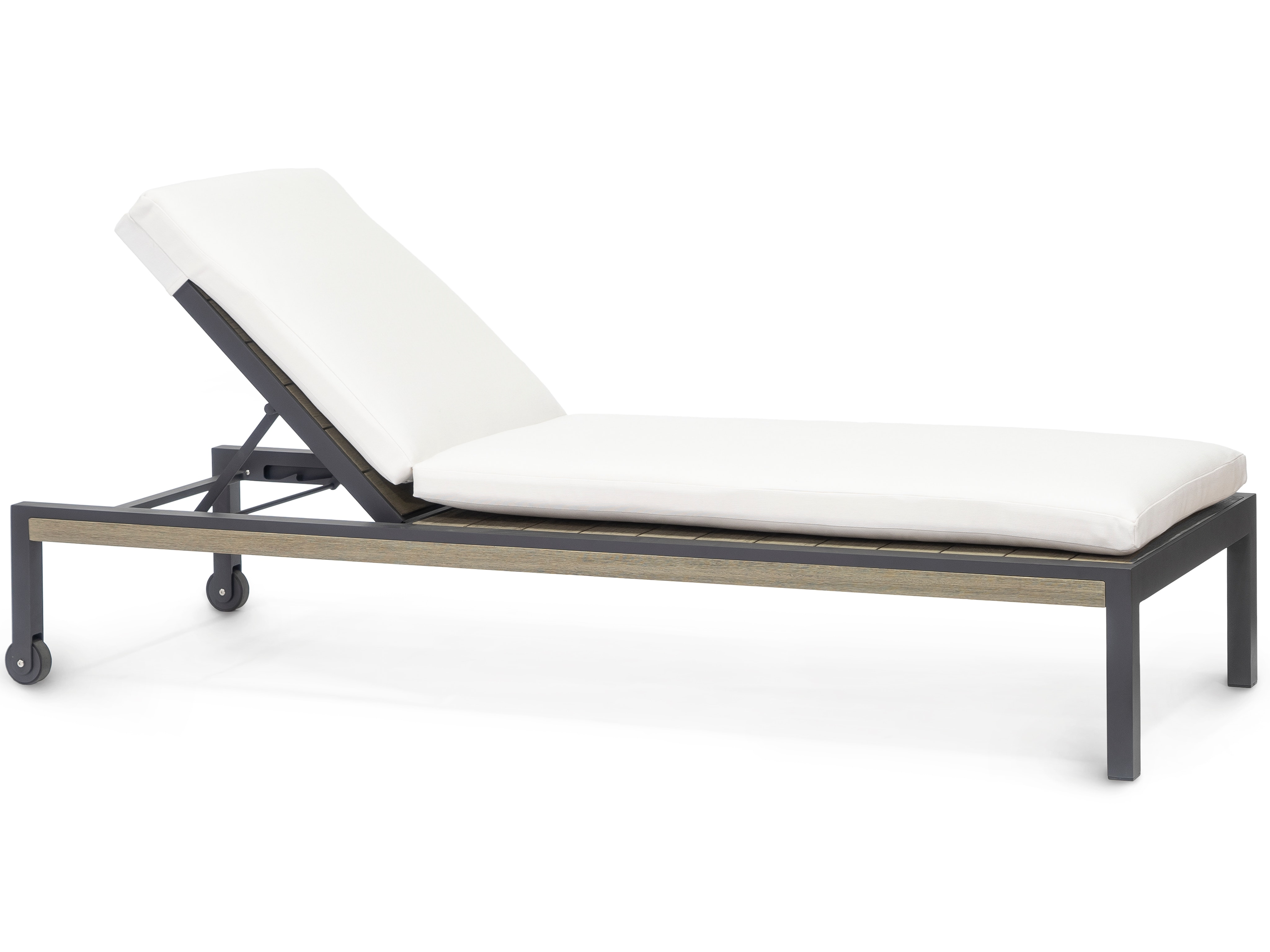 Palecek SOMERSET OUTDOOR CHAISE LOUNGE CHAIR, CHARCOAL 7113-79