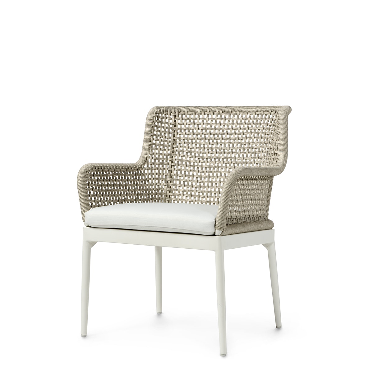 Palecek SOMERSET OUTDOOR ARM CHAIR IVORY 7130-41