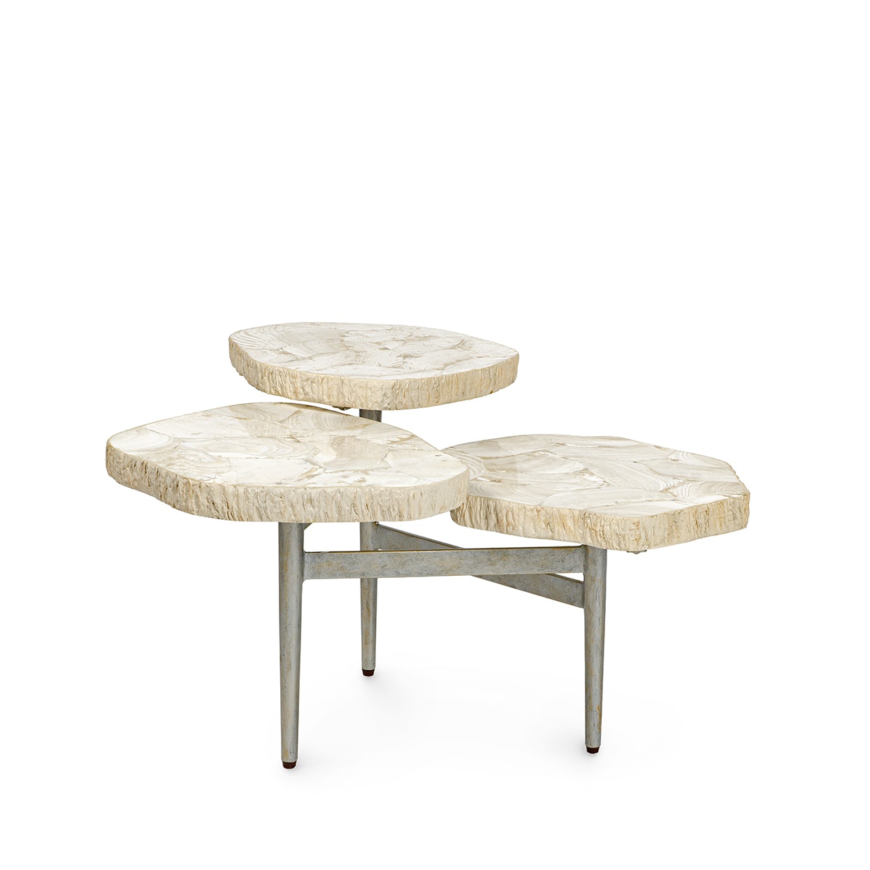 Palecek MERCED FOSSILIZED CLAM 3 TOP TABLE 7138-79