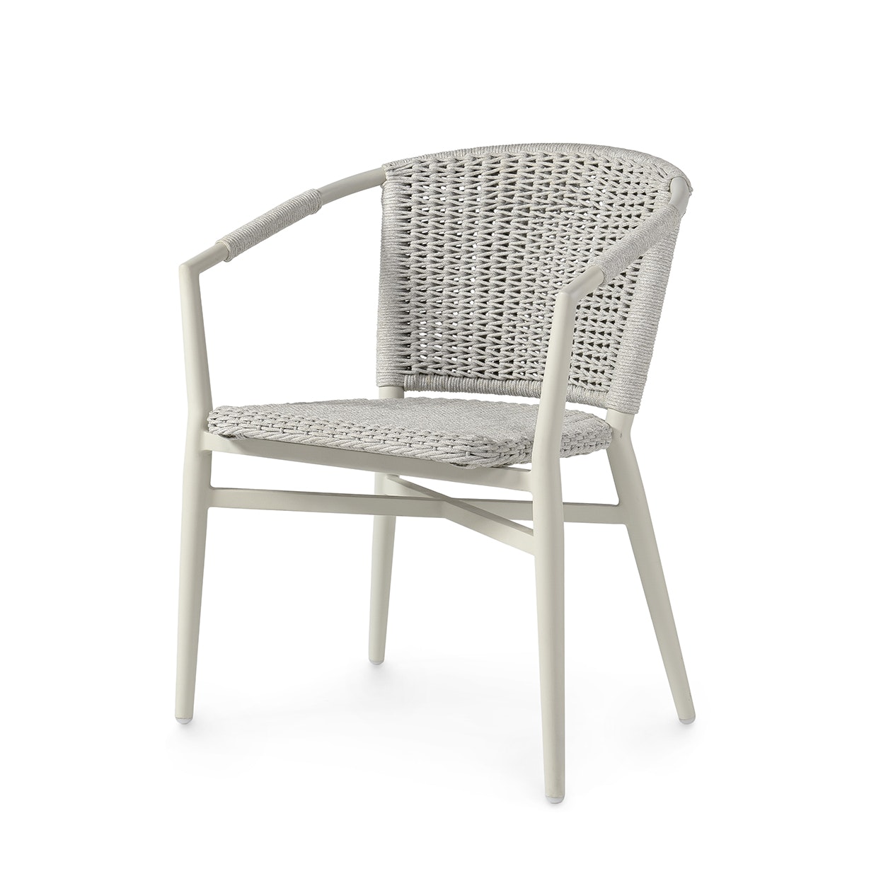 Palecek NINA OUTDOOR STACKABLE ARM CHAIR, STONE 7150-40