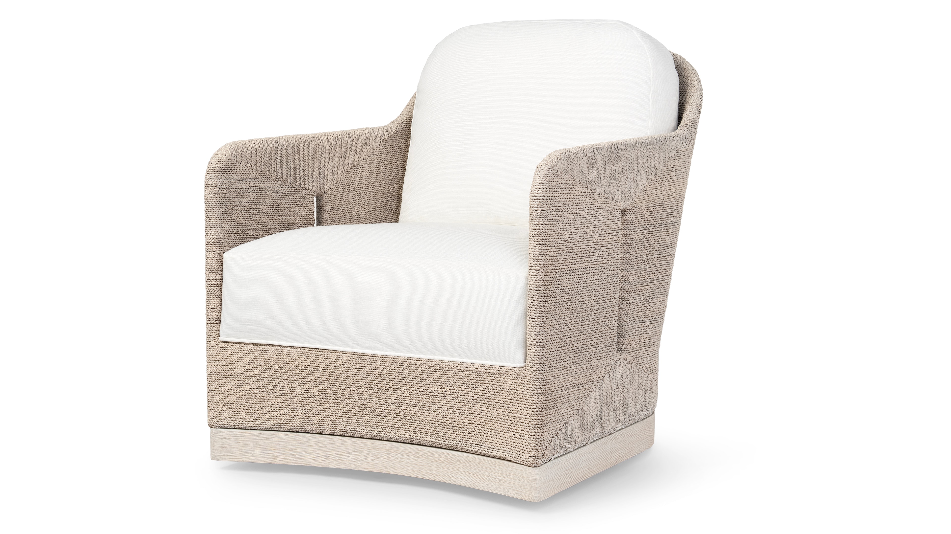 Palecek MESA SWIVEL LOUNGE CHAIR, WHITEWASH 7288-03