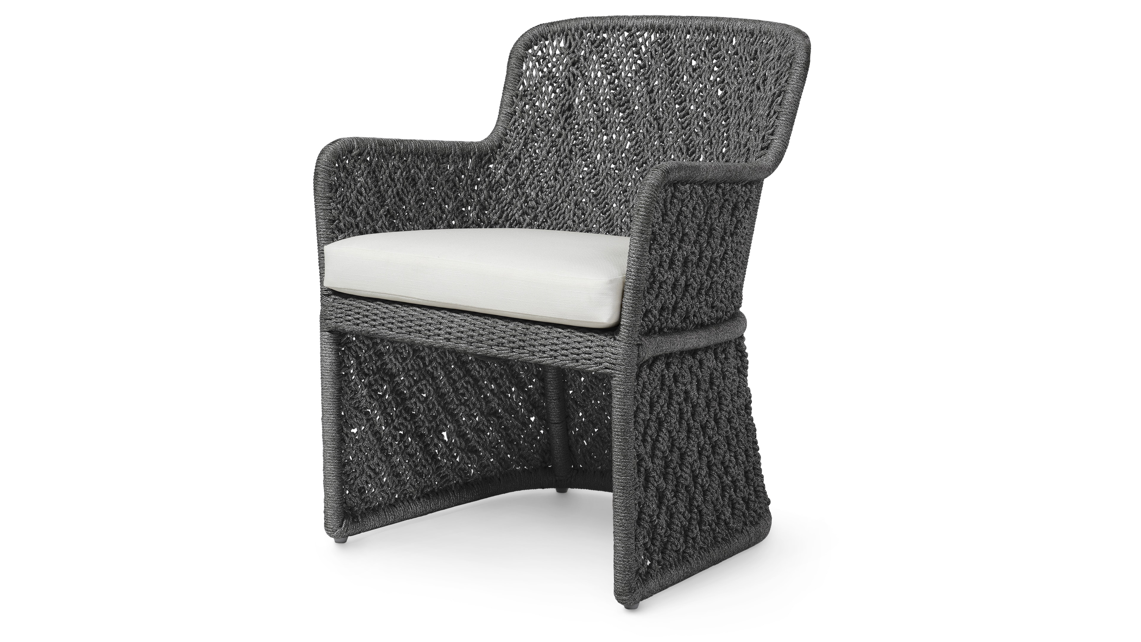 Palecek JENSON OUTDOOR ARM CHAIR, CHARCOAL 7293-69