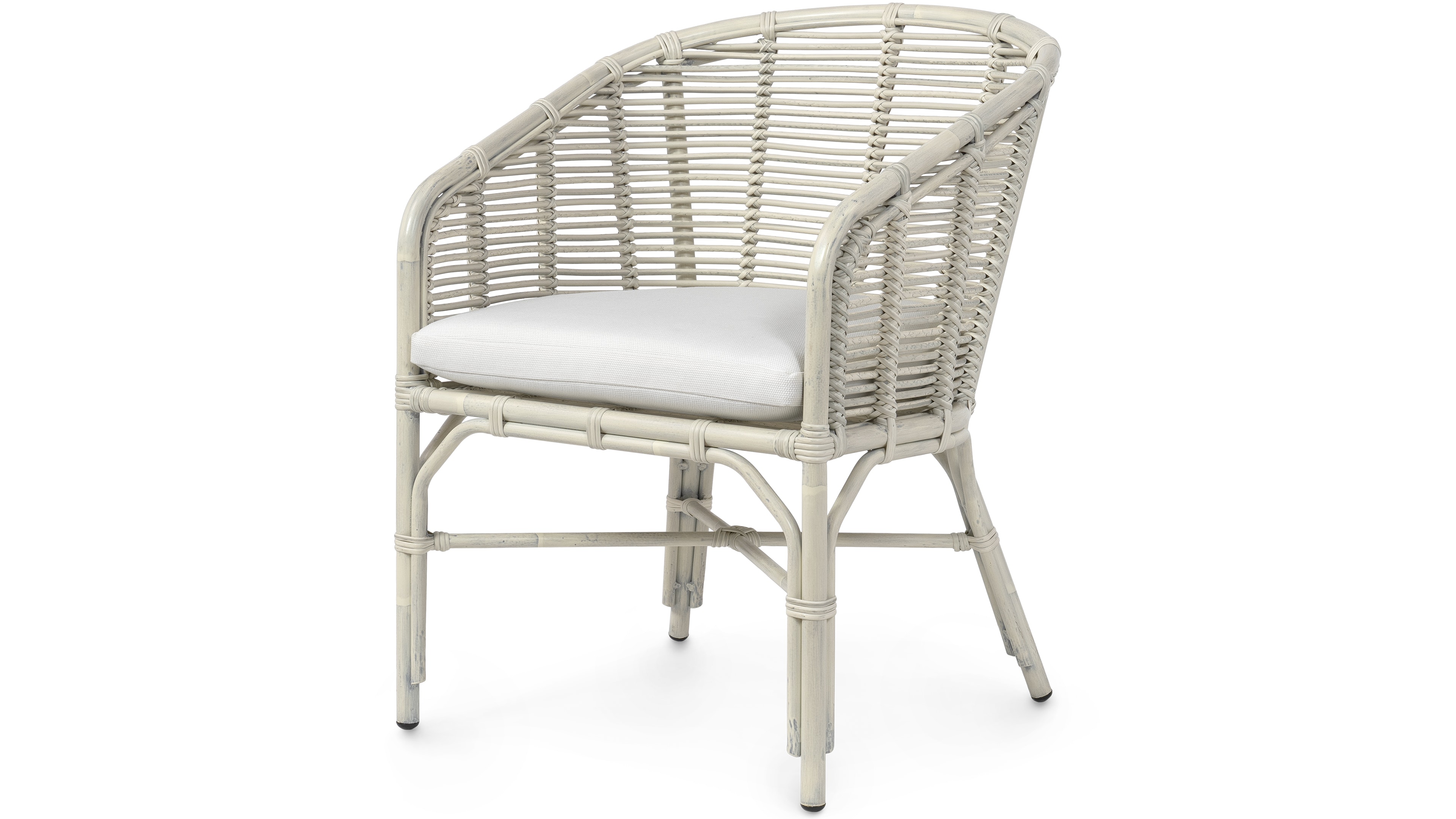 Palecek CAMINO OUTDOOR ARM CHAIR, WHITE 7313-03