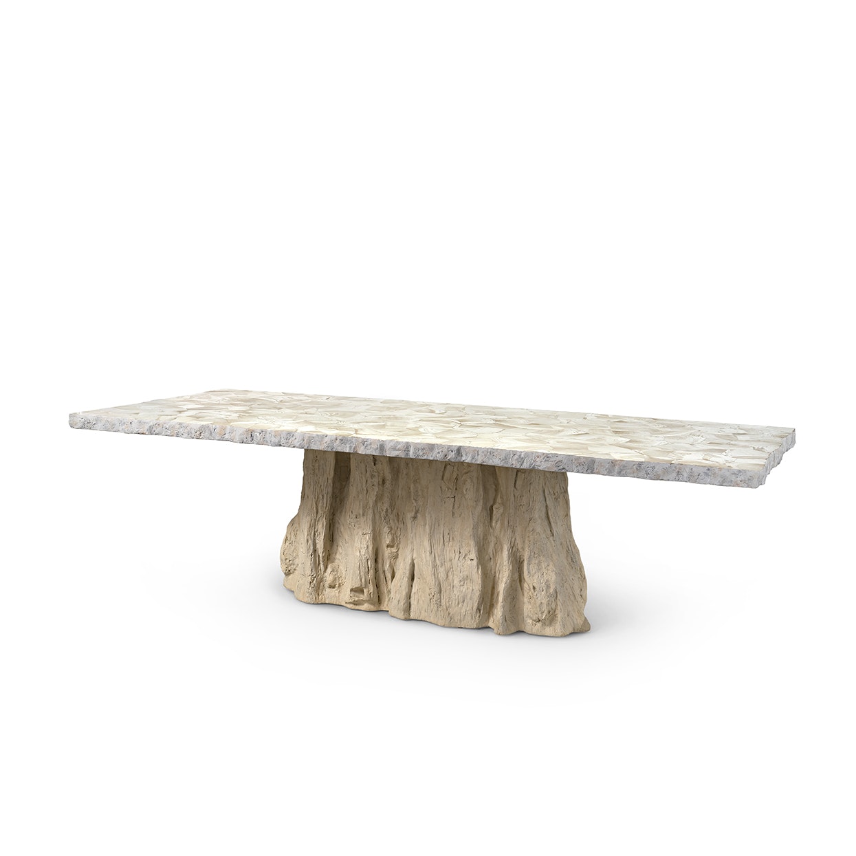 Palecek CAMILLA FOSSILIZED CLAM DINING TABLE, RECTANGULAR 7331-79