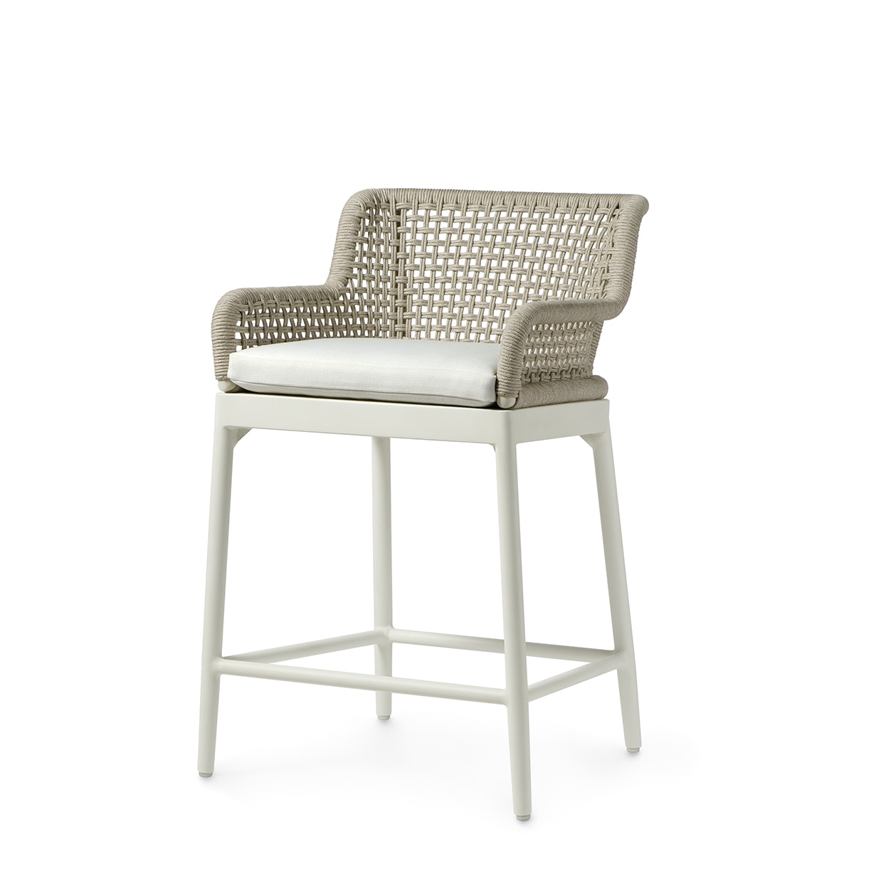 Palecek SOMERSET OUTDOOR 24" COUNTER STOOL, IVORY 7351-41