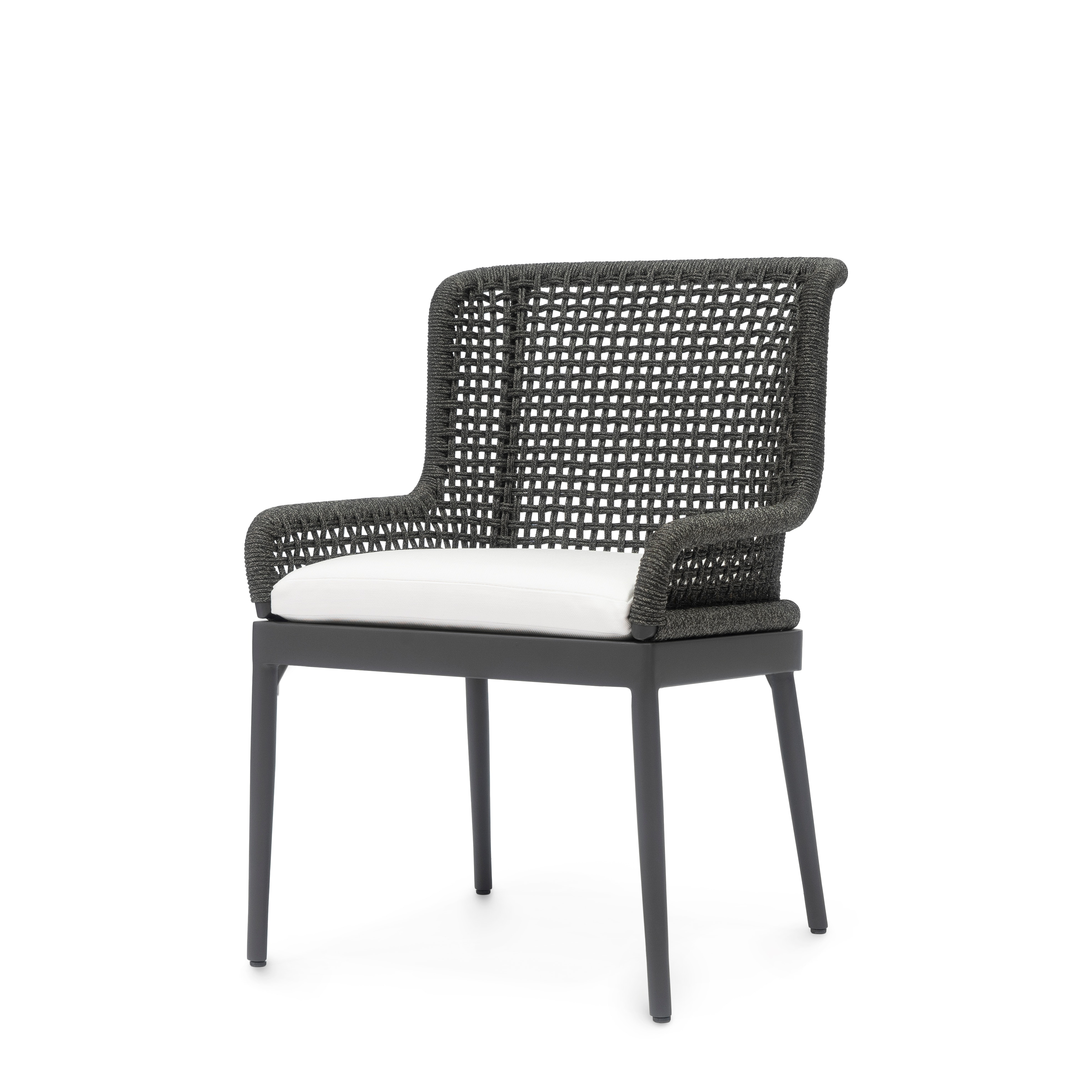 Palecek SOMERSET OUTDOOR SIDE CHAIR CHARCOAL 7352-31
