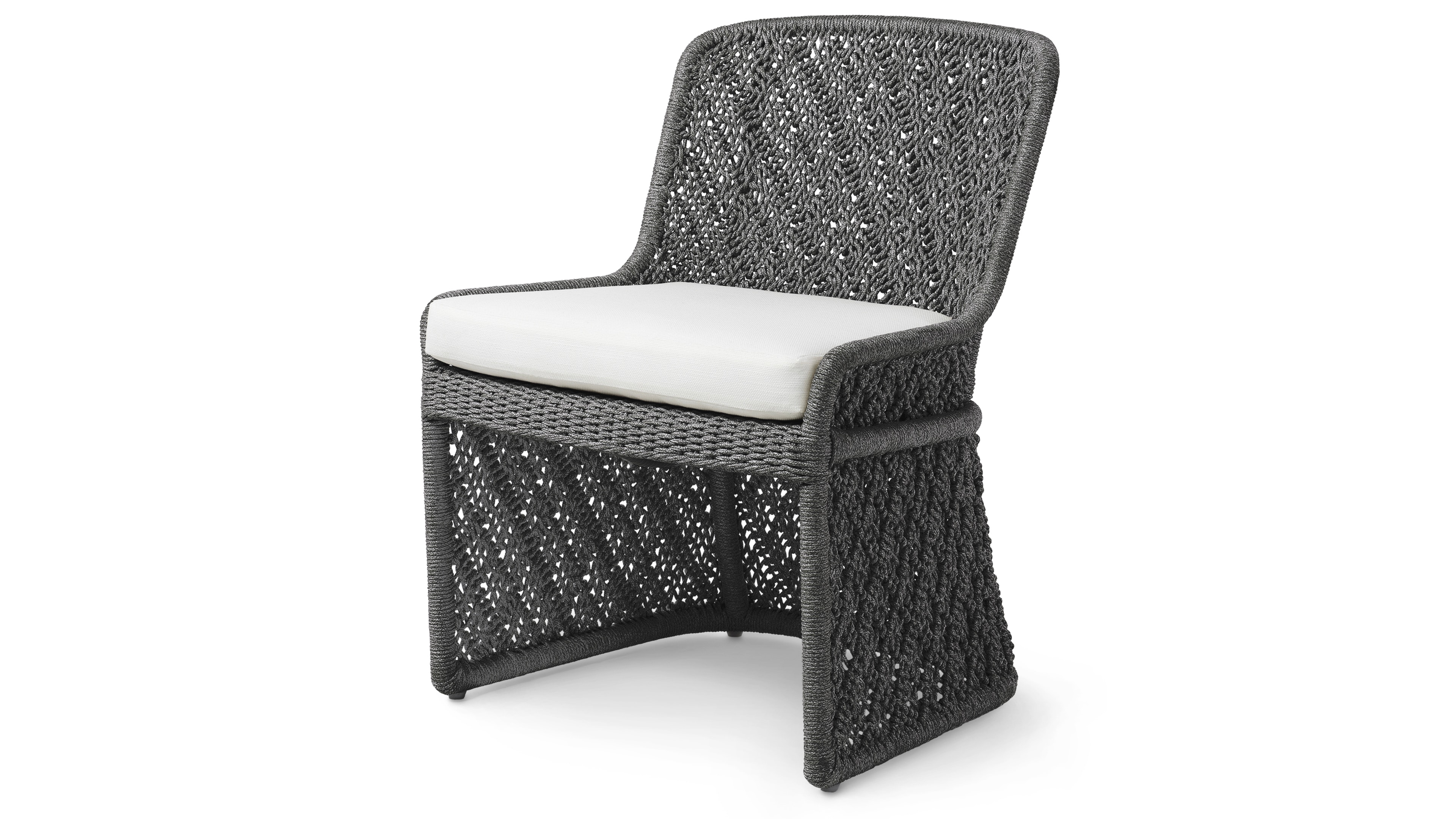 Palecek JENSON OUTDOOR SIDE CHAIR, CHARCOAL 7365-69