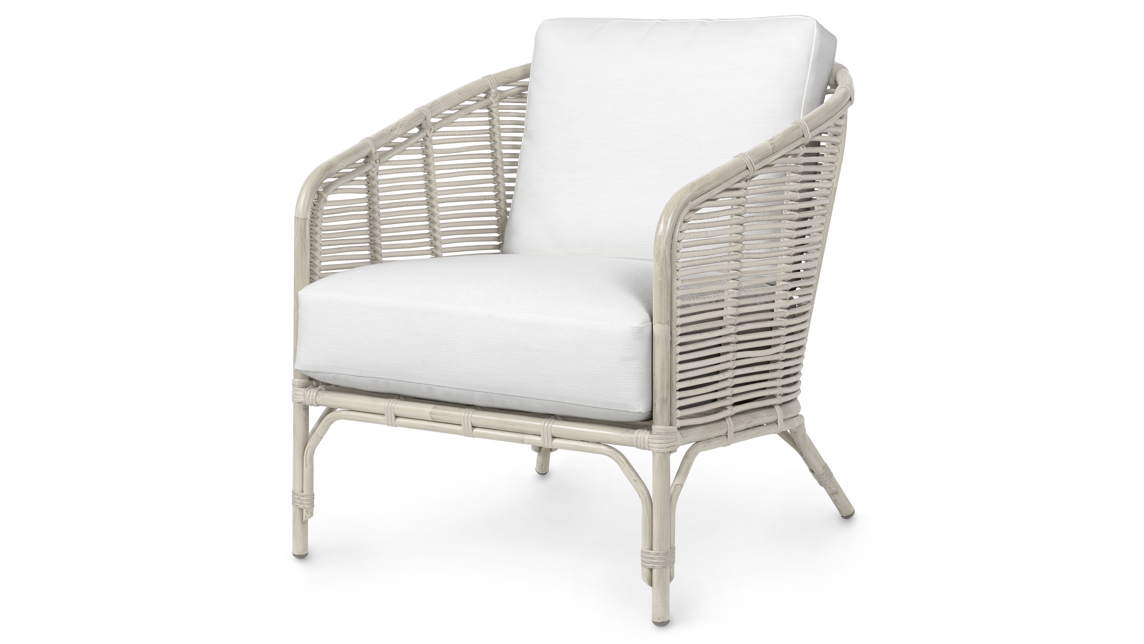 Palecek CAMINO OUTDOOR LOUNGE CHAIR, WHITE 7381-03