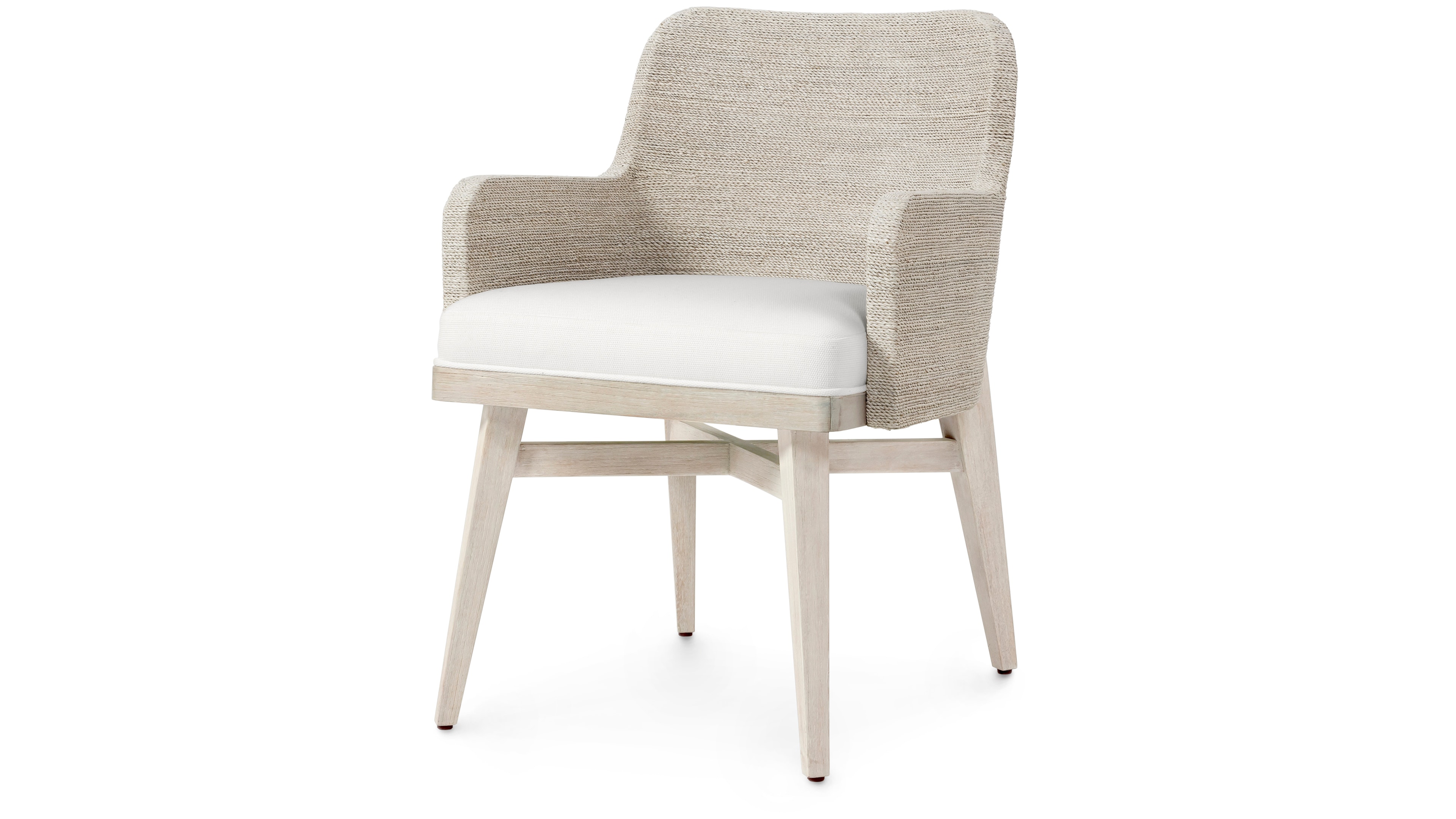Palecek FRANCIS ARM CHAIR WHITEWASH 7388-03