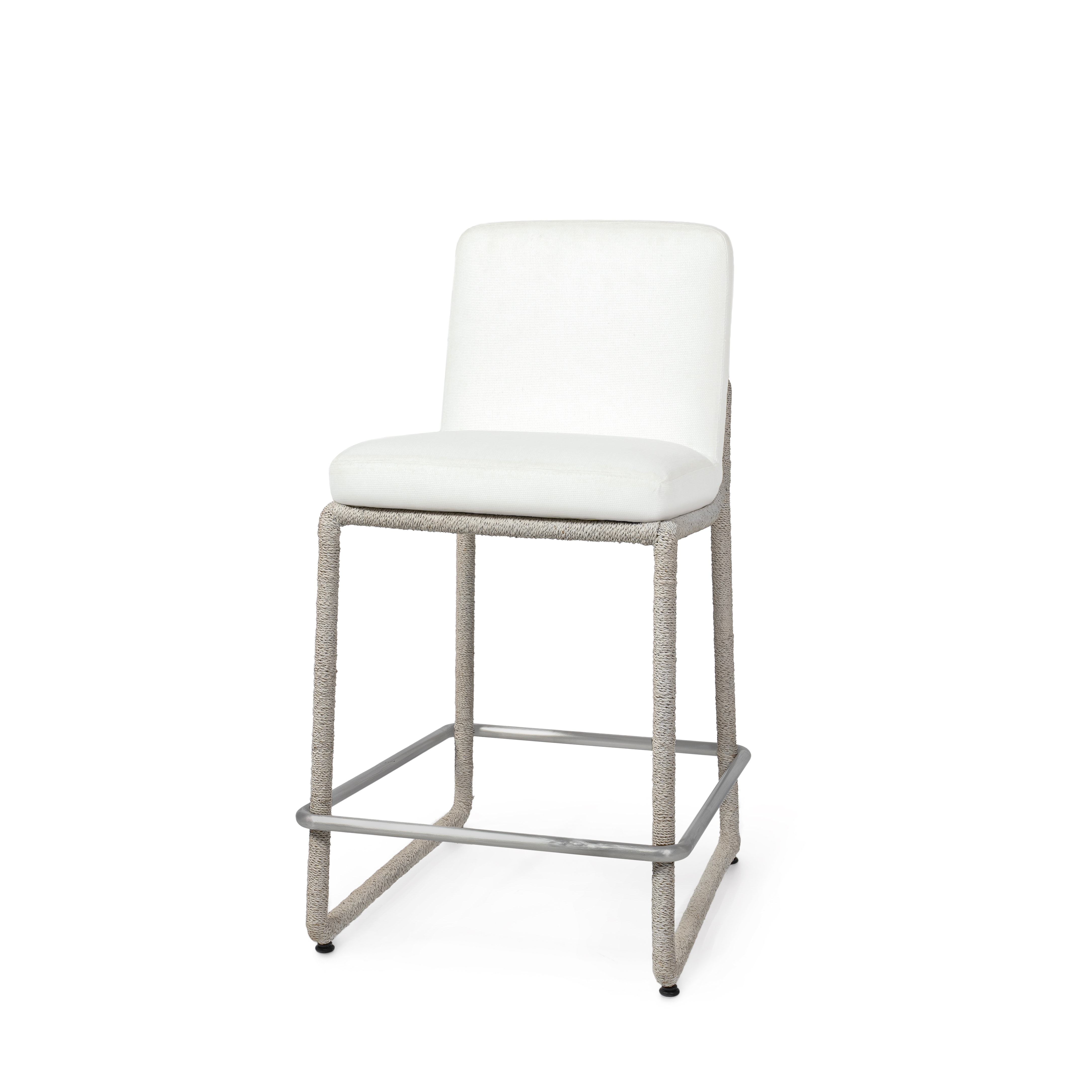 Palecek STILLWATER 24" COUNTER STOOL, WHITE SAND 7419-03