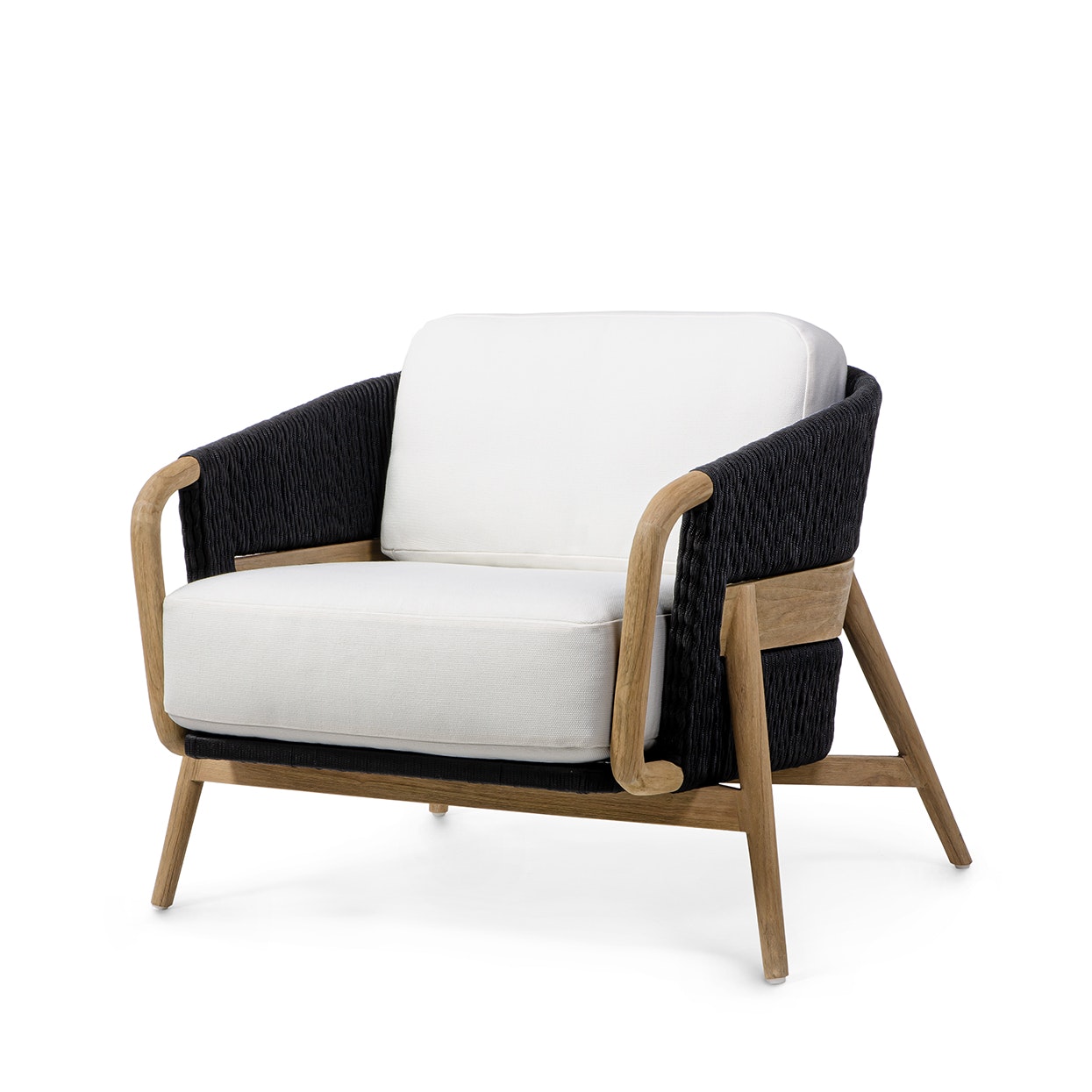 Palecek CASEY OUTDOOR LOUNGE CHAIR, BLACK 7446-10