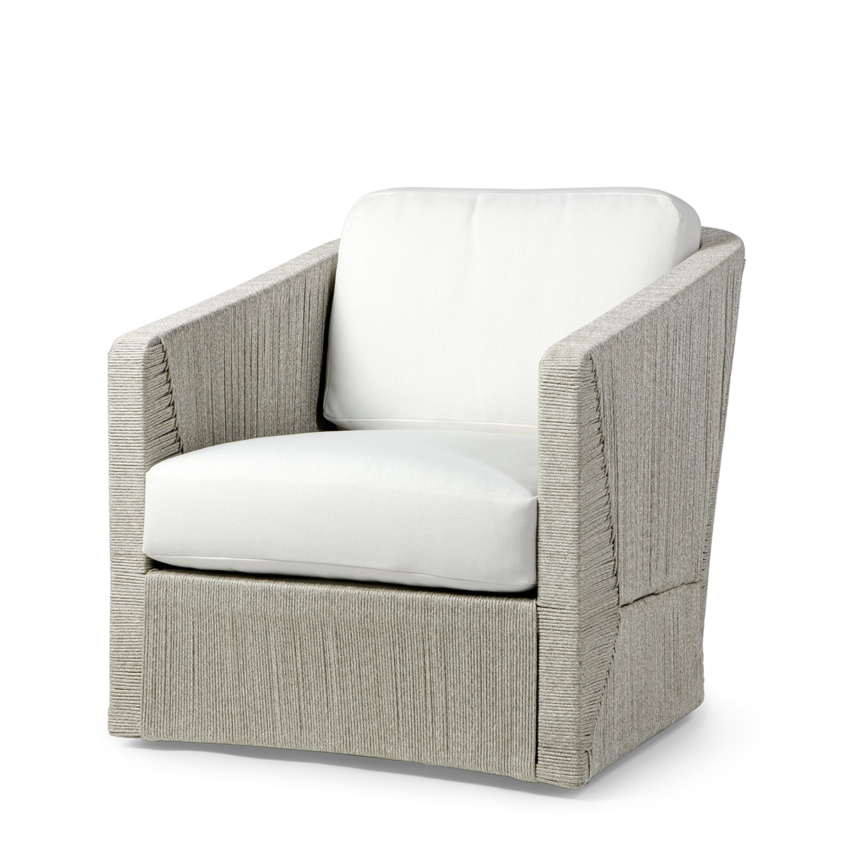 Palecek CARMINE OUTDOOR SWIVEL LOUNGE CHAIR, LIGHT FOG 7496-03