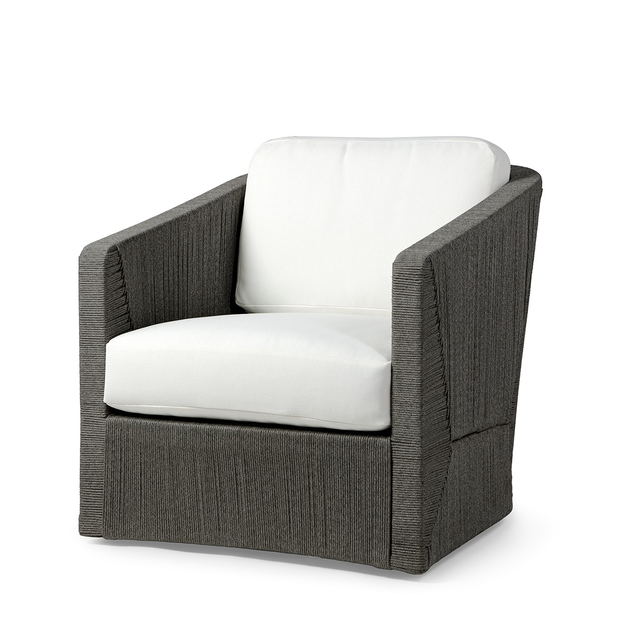 Palecek CARMINE OUTDOOR SWIVEL LOUNGE CHAIR, COAL 7496-10
