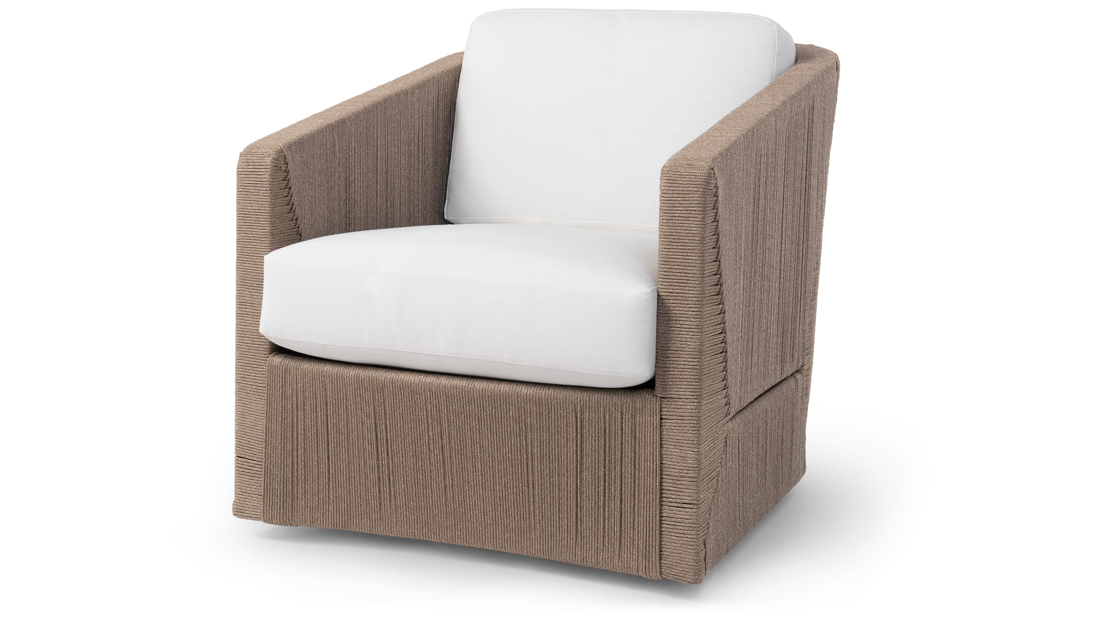 Palecek CARMINE OUTDOOR SWIVEL LOUNGE CHAIR, DARK TAN 7496-83