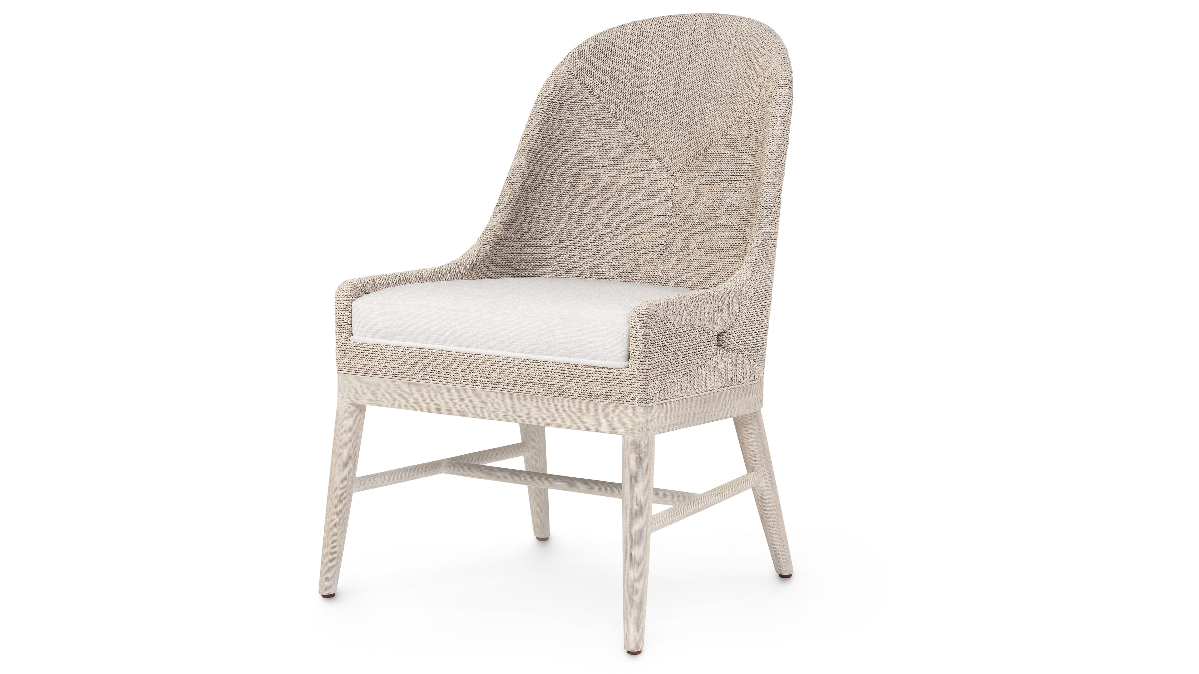 Palecek MESA SIDE CHAIR, WHITEWASH 7508-03